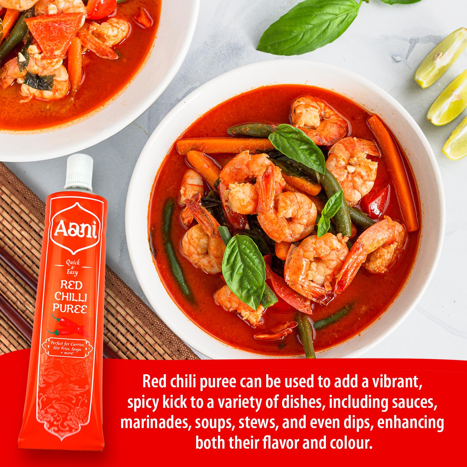 Aani Red Chilli Puree, 110g - Smooth Spicy Cooking Essential for Sauces, Marinades & Stir-Fries 2