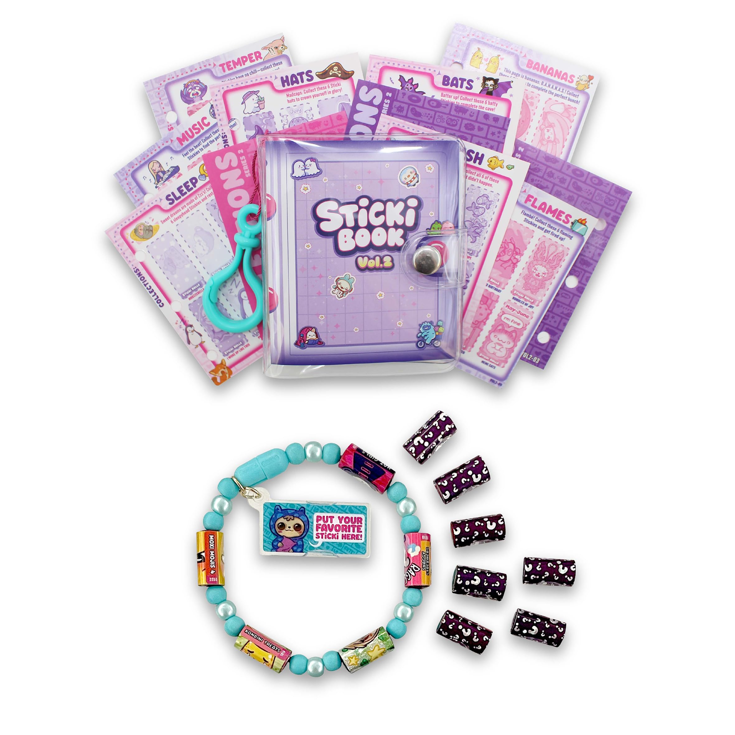 Sky Castle Sticki Rolls Series 2 - Wearable & Shareable Holographic Sticker Book 1