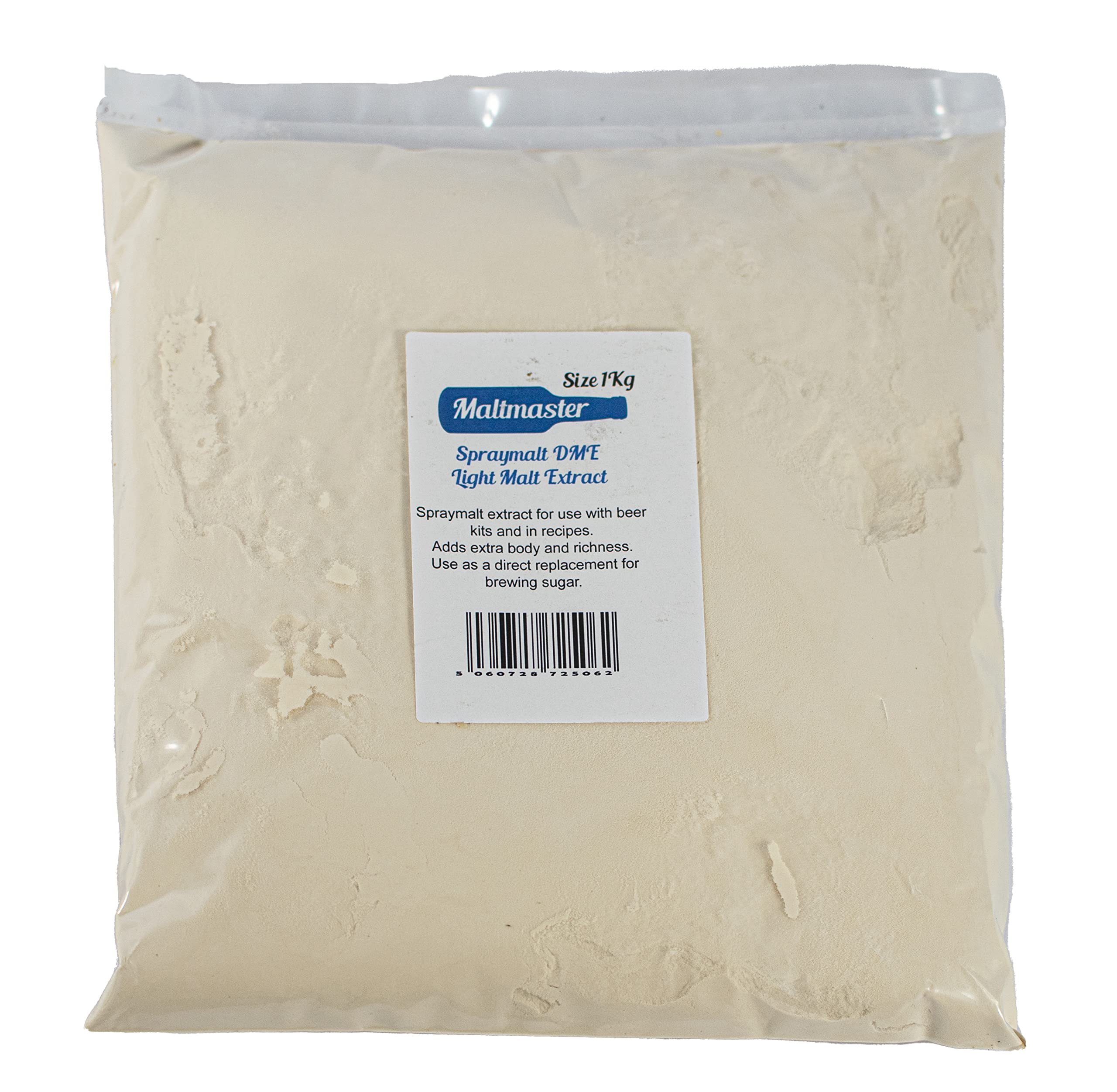 Maltmaster Spraymalt Light Malt Extract DME - 1kg Brewing Sugar for Beer Body and Richness