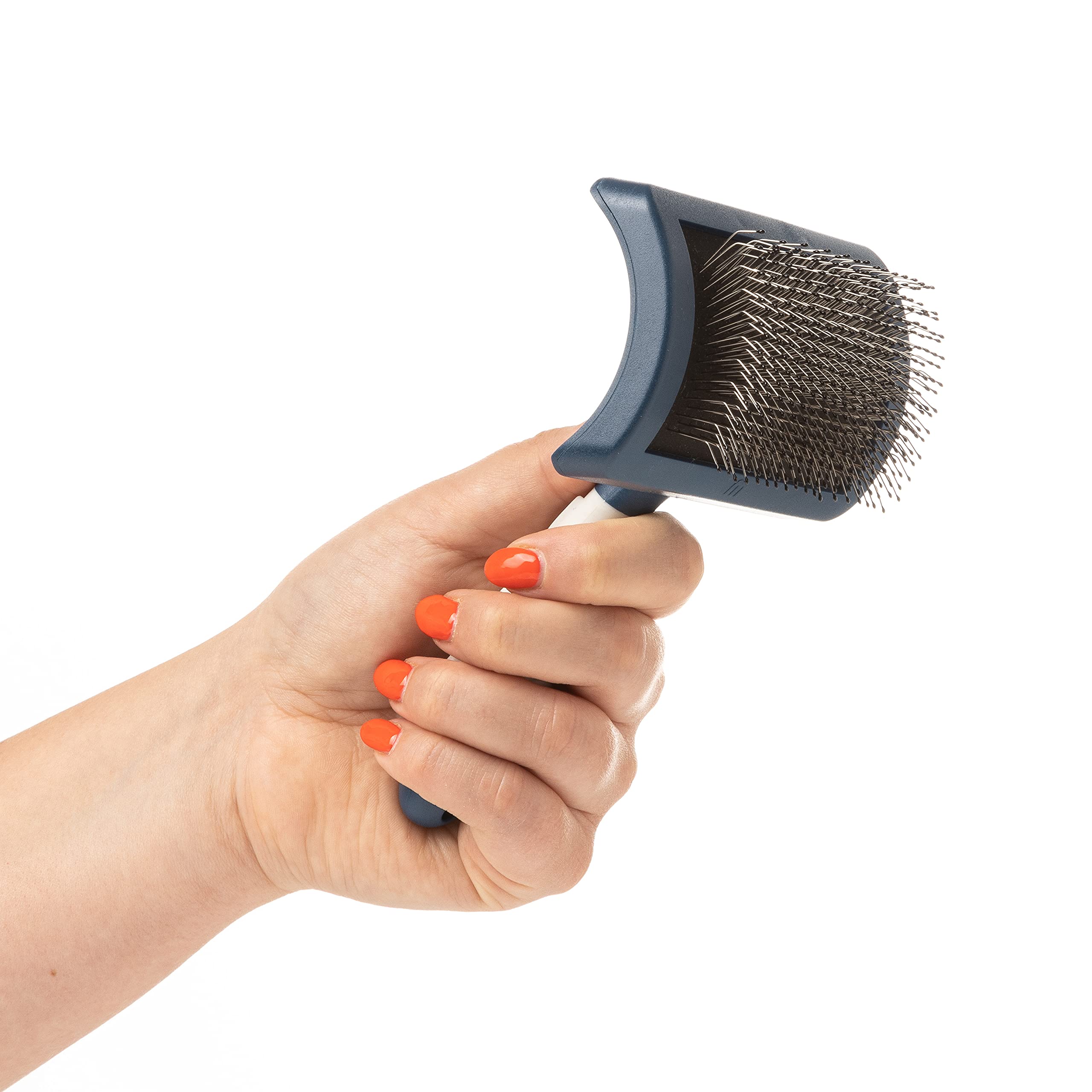 Mikki Dog Brush Set: Stainless Steel Comb & Hard Pin Slicker for Doodles | Small Size 7