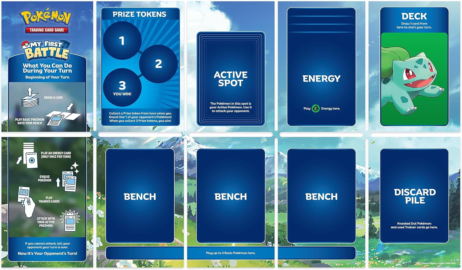 Pokémon TCG: My First Battle—Pikachu and Bulbasaur (2 ready-to-play mini decks & 4