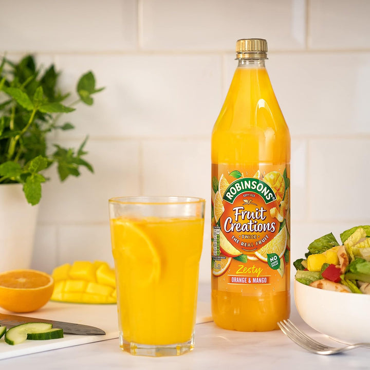 Robinsons Fruit Creations Zesty Orange & Mango Juice Drink, 1000ml
