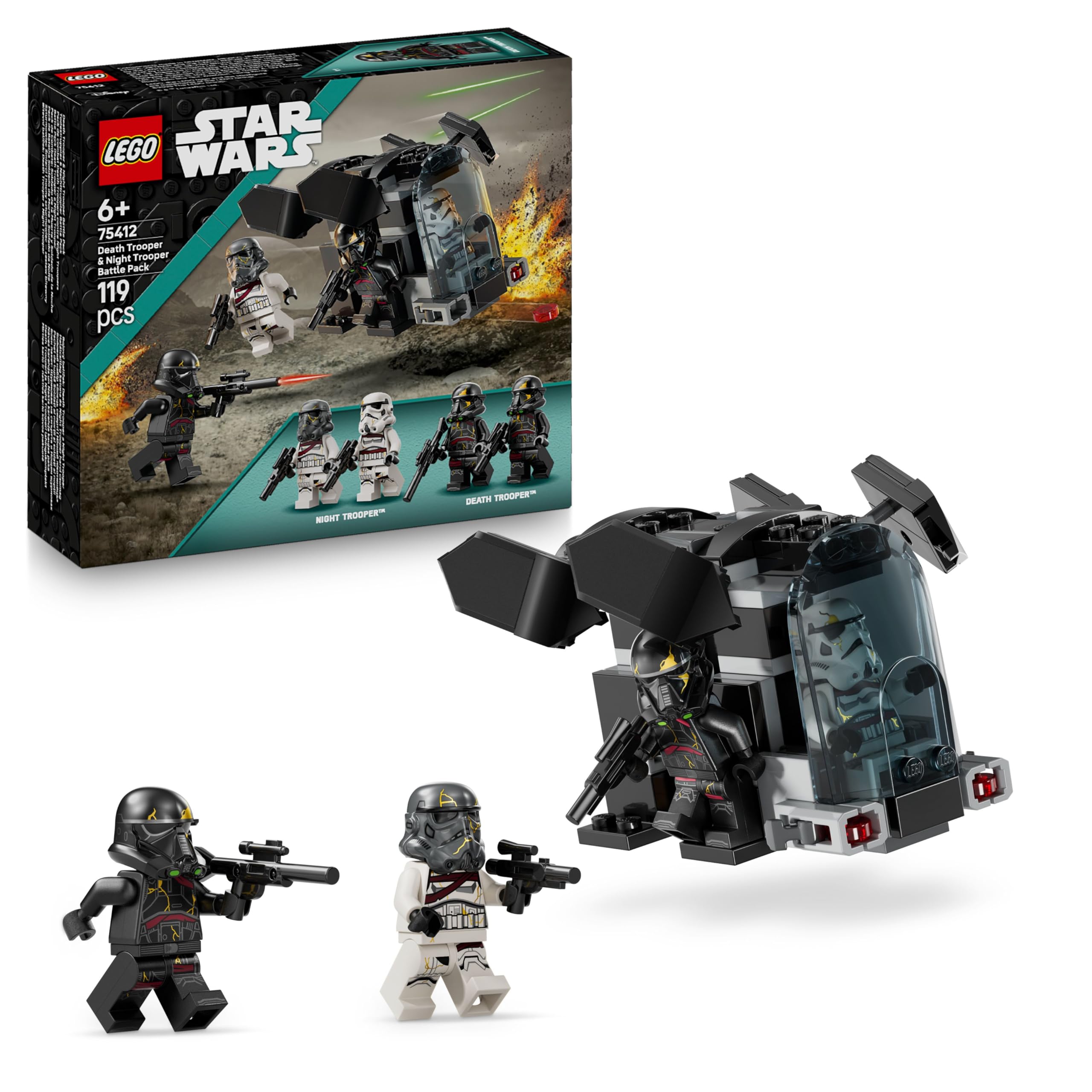 LEGO Star Wars: Ahsoka Death Trooper &amp; Night Trooper Battle Pack – Bauset für Kinder ab 6 Jahren
