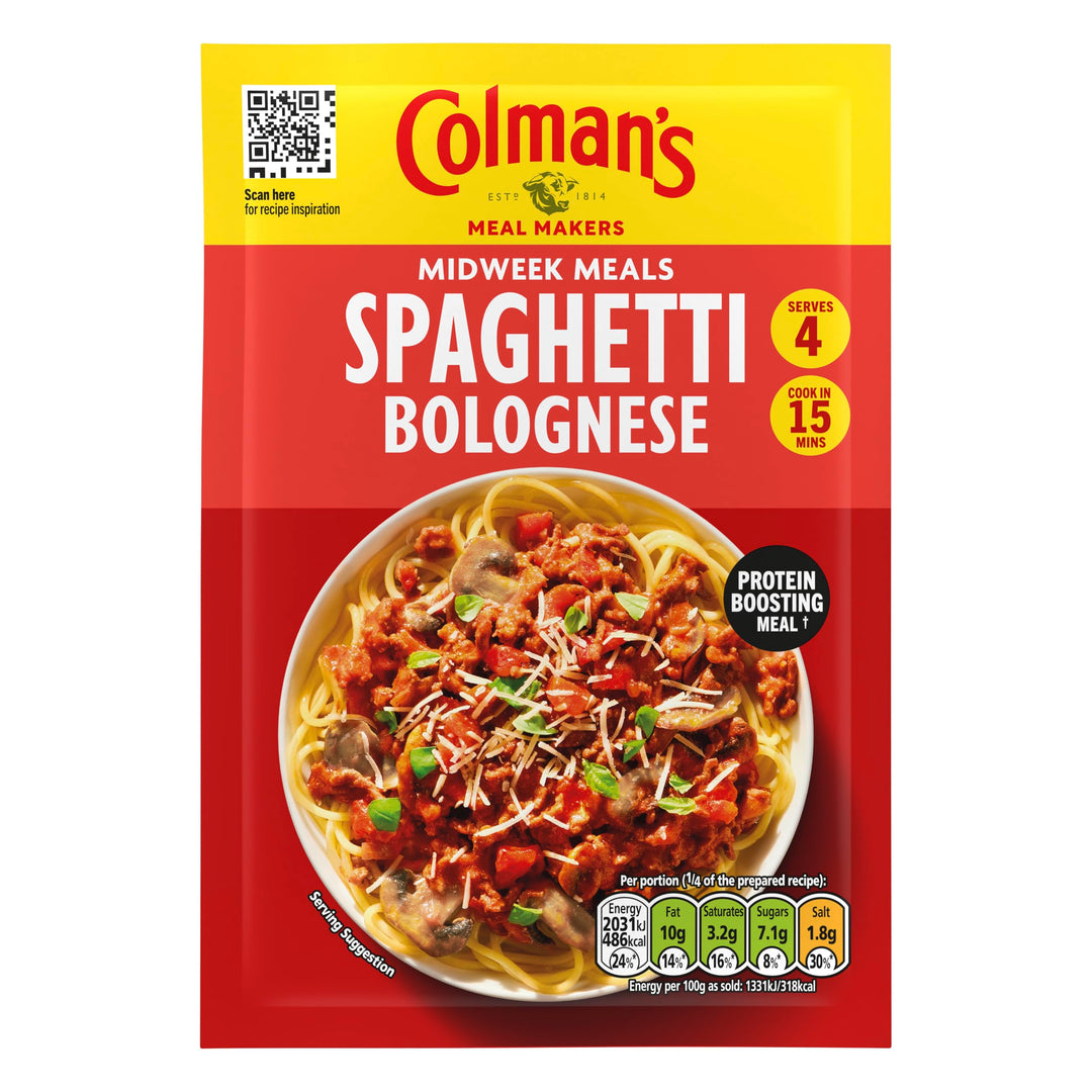 Colman's Spaghetti Bolognese Meal Maker - Quick & Easy Family Sauce Mix (4 Servings)