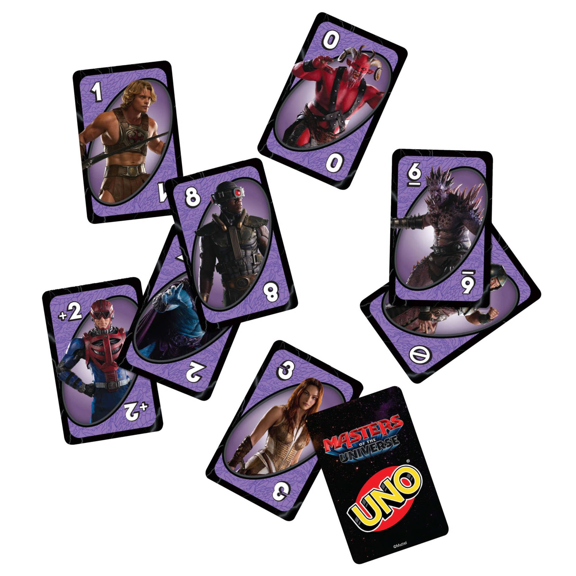 Juegos Mattel UNO Masters of the Universe Movie Card Game - Multicolor, 112 Cards, Ages 7+ 4