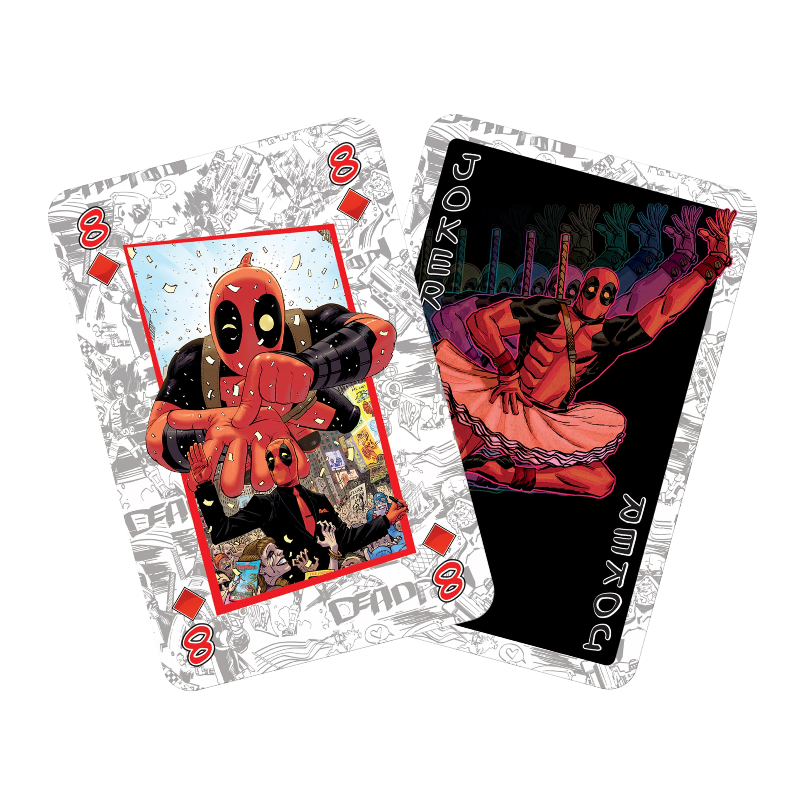Waddingtons Number 1 Deadpool Playing Cards - 52 Cards + 2 Jokers | Paper | Red 2