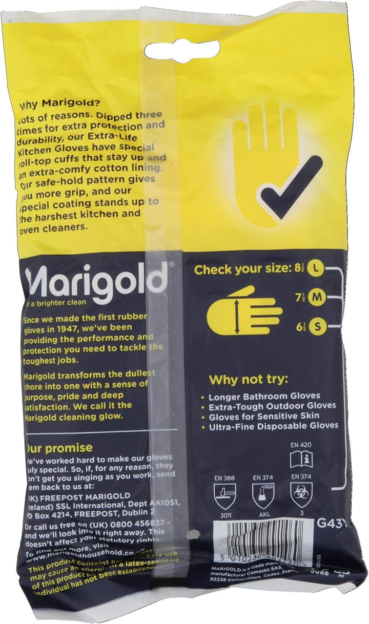 Marigold - Extra Life Kitchen Gloves Large