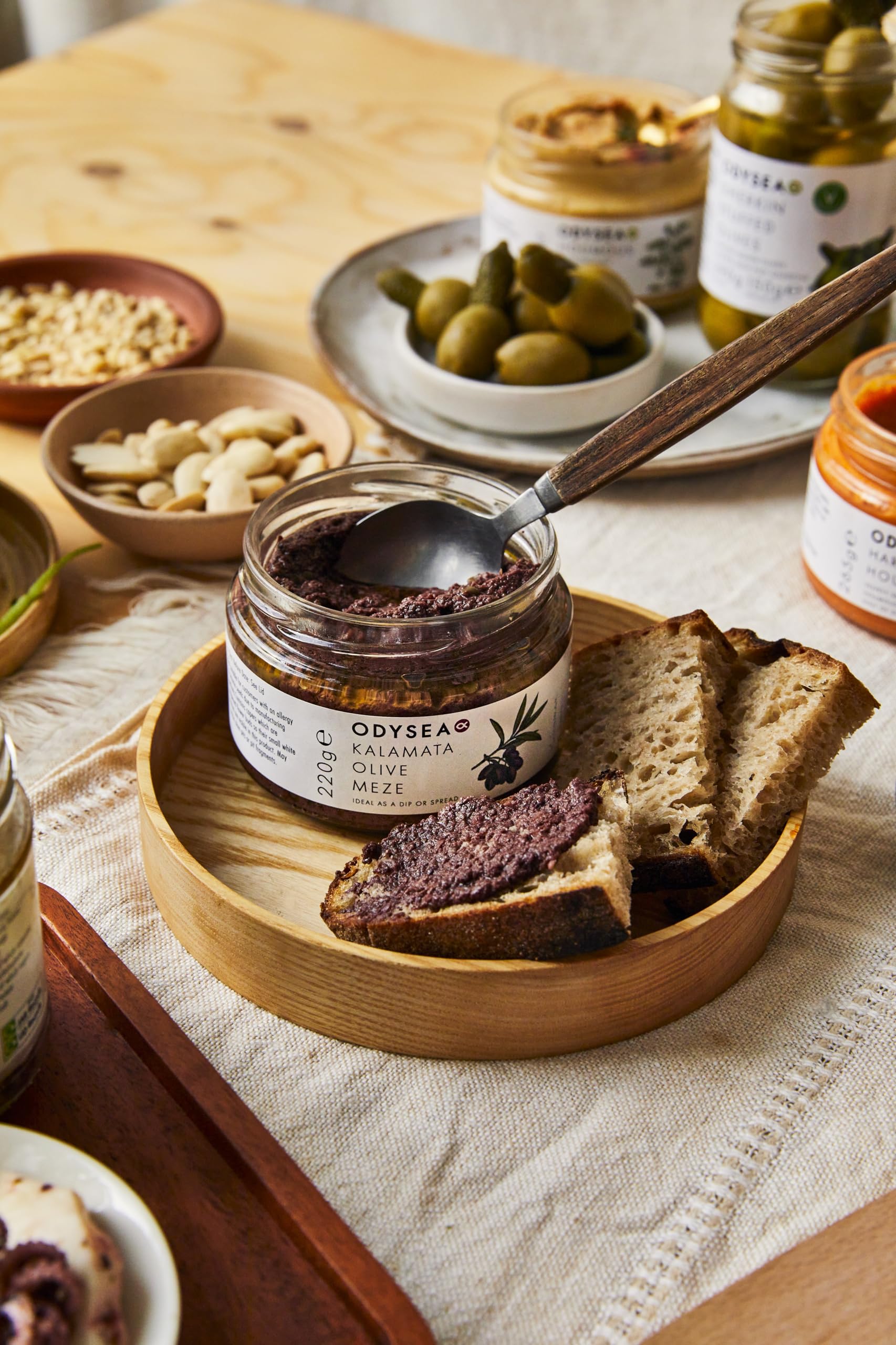Odysea Kalamata Olive Meze with Capers - Gluten Free, Vegan Sandwich Spread | 220g 2