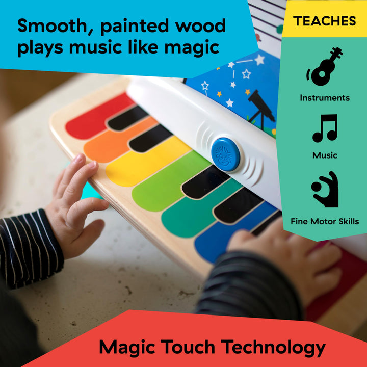 Baby Einstein Hape Magic Touch Piano - Wooden Musical Toy for Toddlers 6-36 Months
