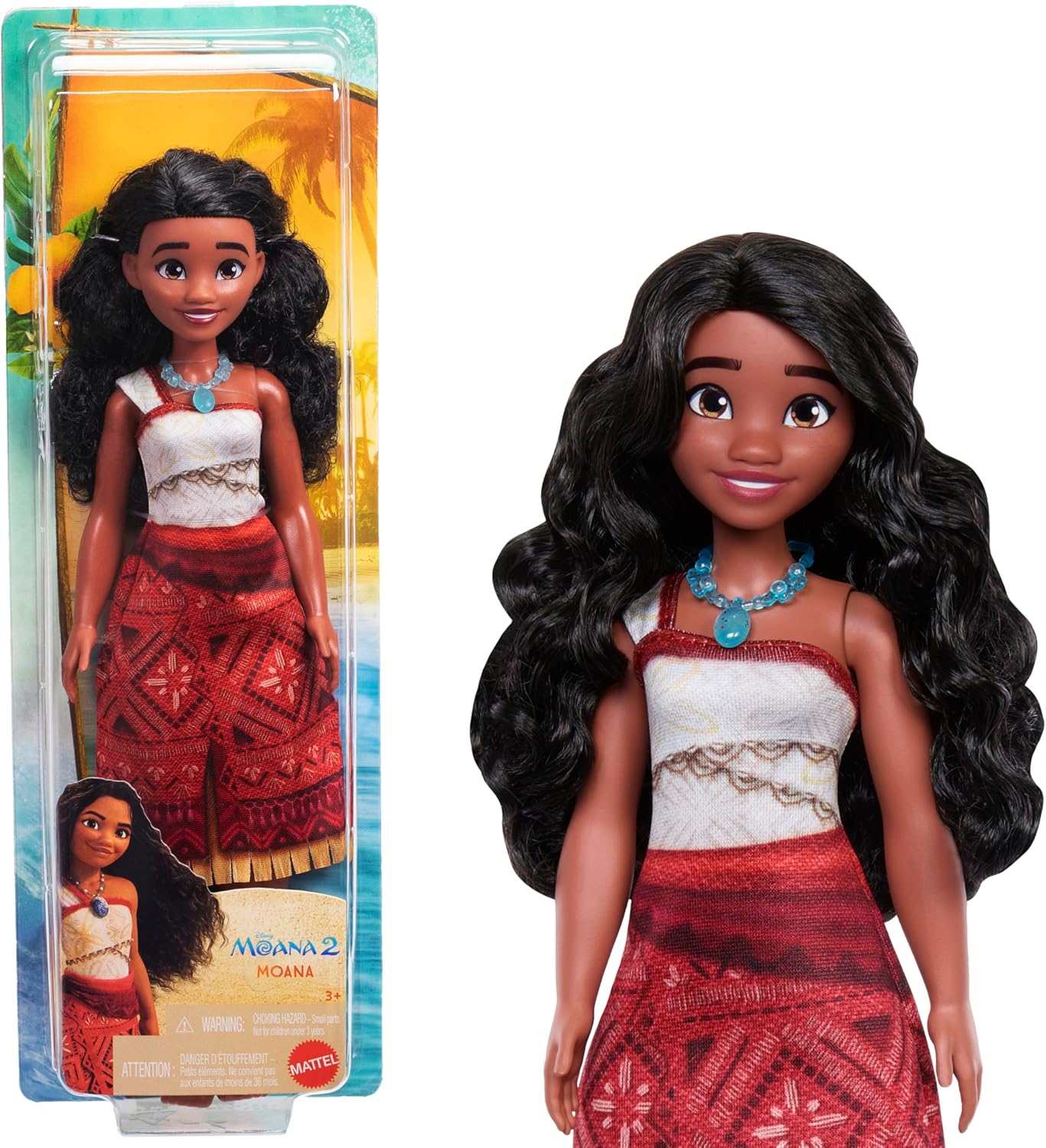 Disney Moana 2 Fashion Doll with Removable Outfit & 2 Accessories - Ages 3+ 1