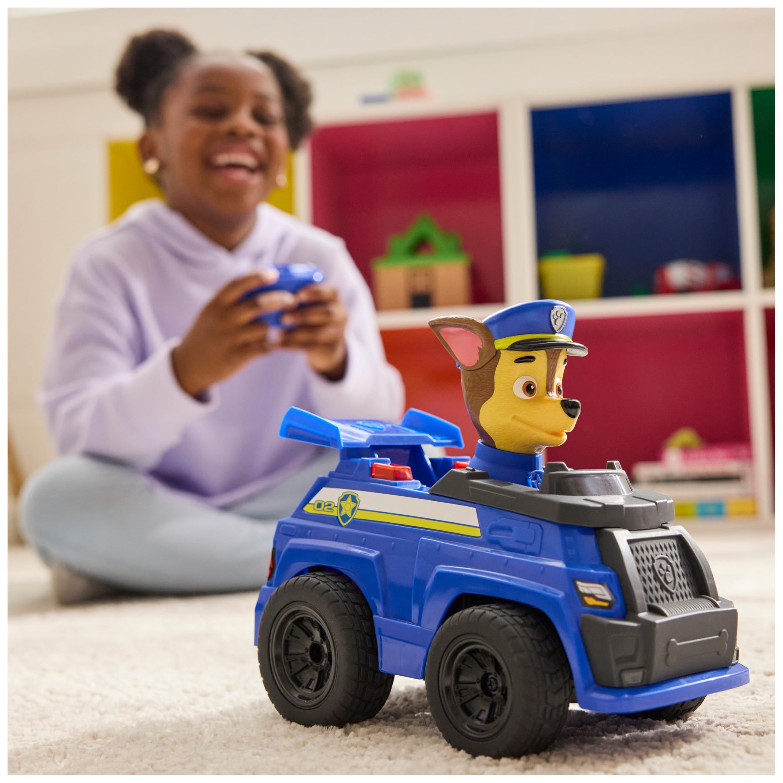 Paw Patrol Chase RC Action Cruiser - Remote Control Car with LED Lights, Ages 3-9 6