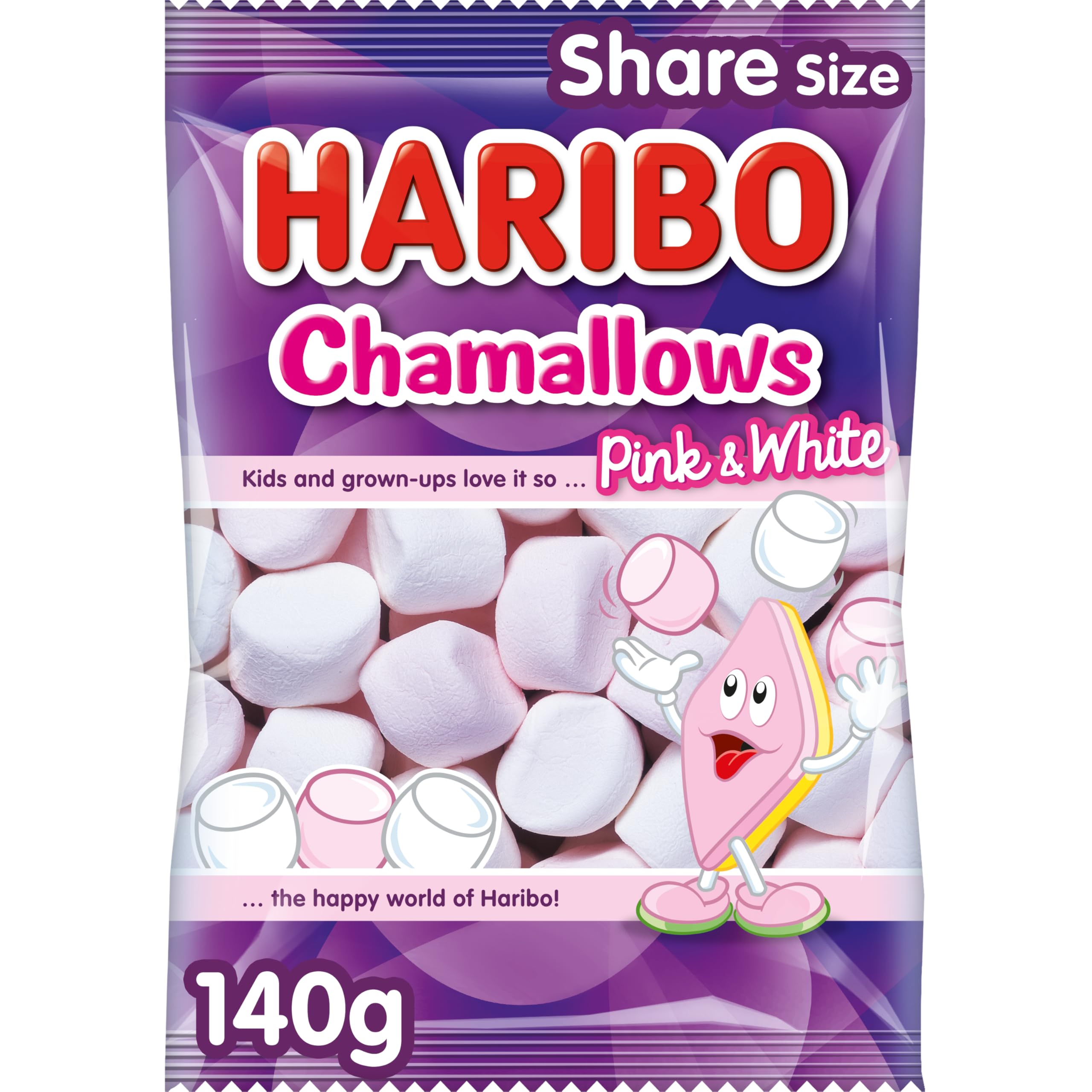 HARIBO Chamallows Marshmallows - Ideal for Baking, S'mores, BBQs | 140g Bag 1