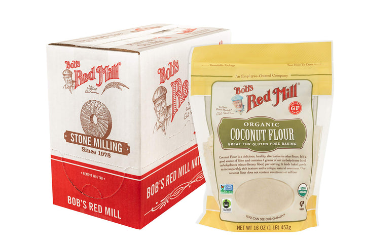 Bob's Red Mill Organic Coconut Flour 453g - Non GMO, Fair Trade, Vegan, Keto & Paleo Friendly