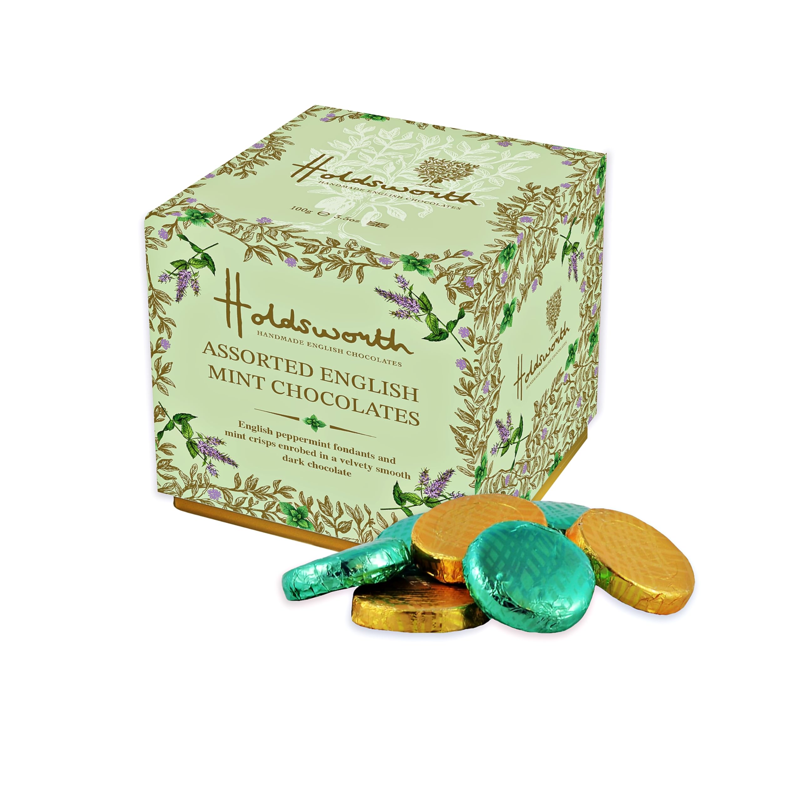 Holdsworth Handmade English chocolates - Assorted English Mint Chocolates Gift Box | 175g 4