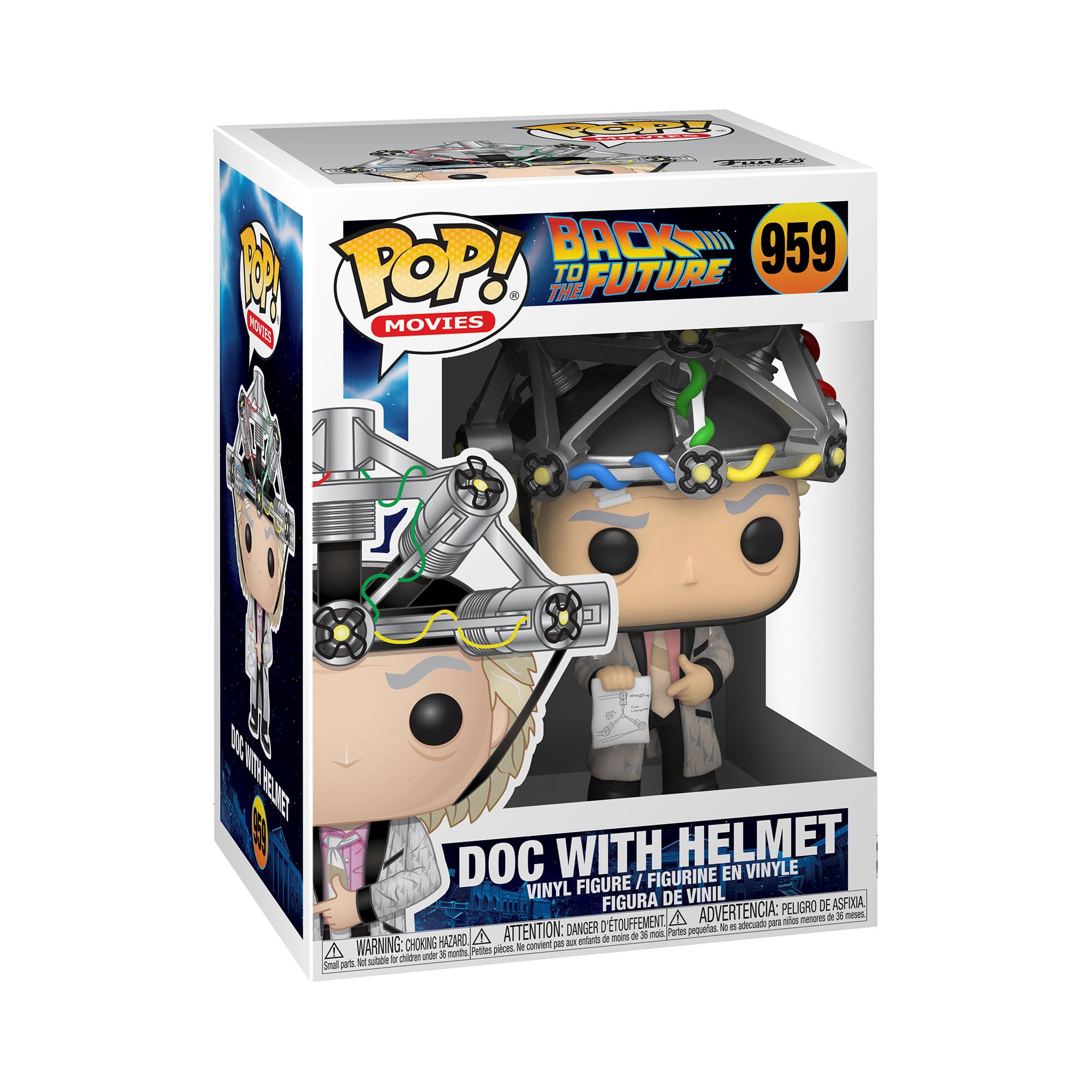 Funko Pop! Movies: Back to the Future - Doc w/Helmet Vinyl Figure (46914) 4