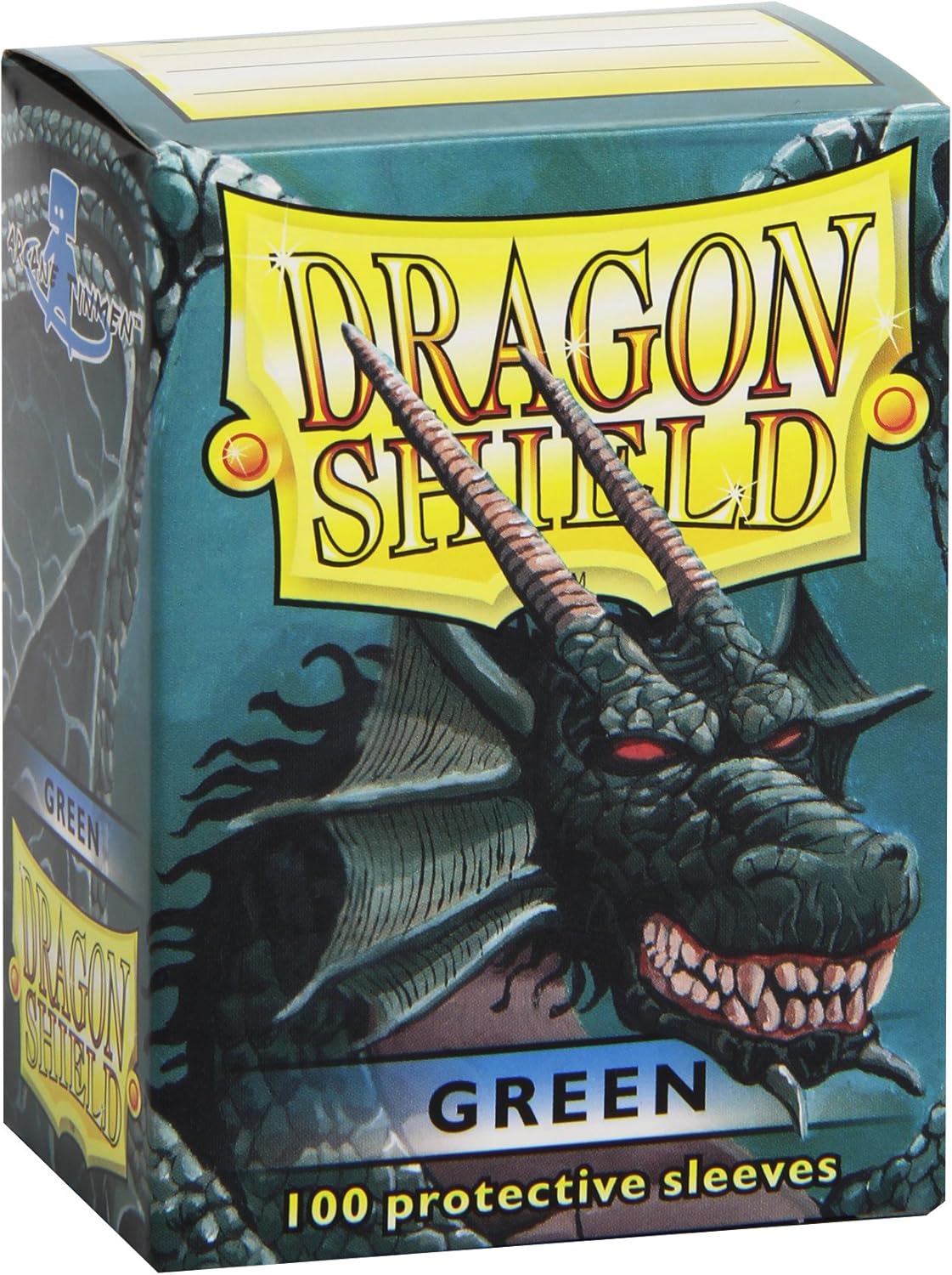 Dragon Shield Box mit 100 hochwertigen Sammelkartenhüllen – Grün