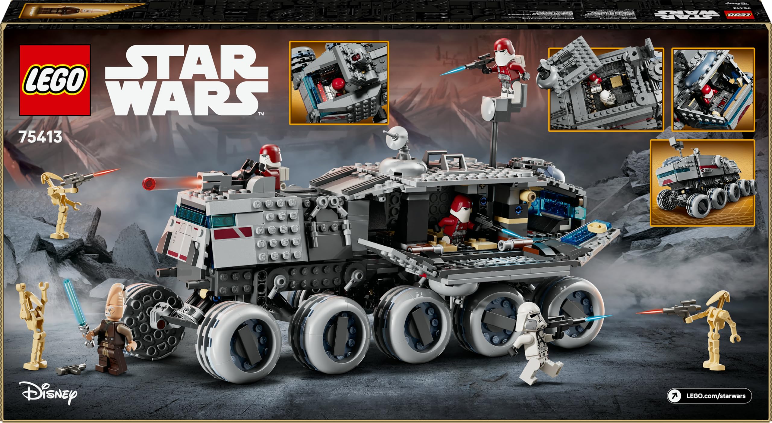 LEGO Star Wars 75413 Republic Juggernaut - Building Toy with 5 Minifigures & 3 Battle Droids 6