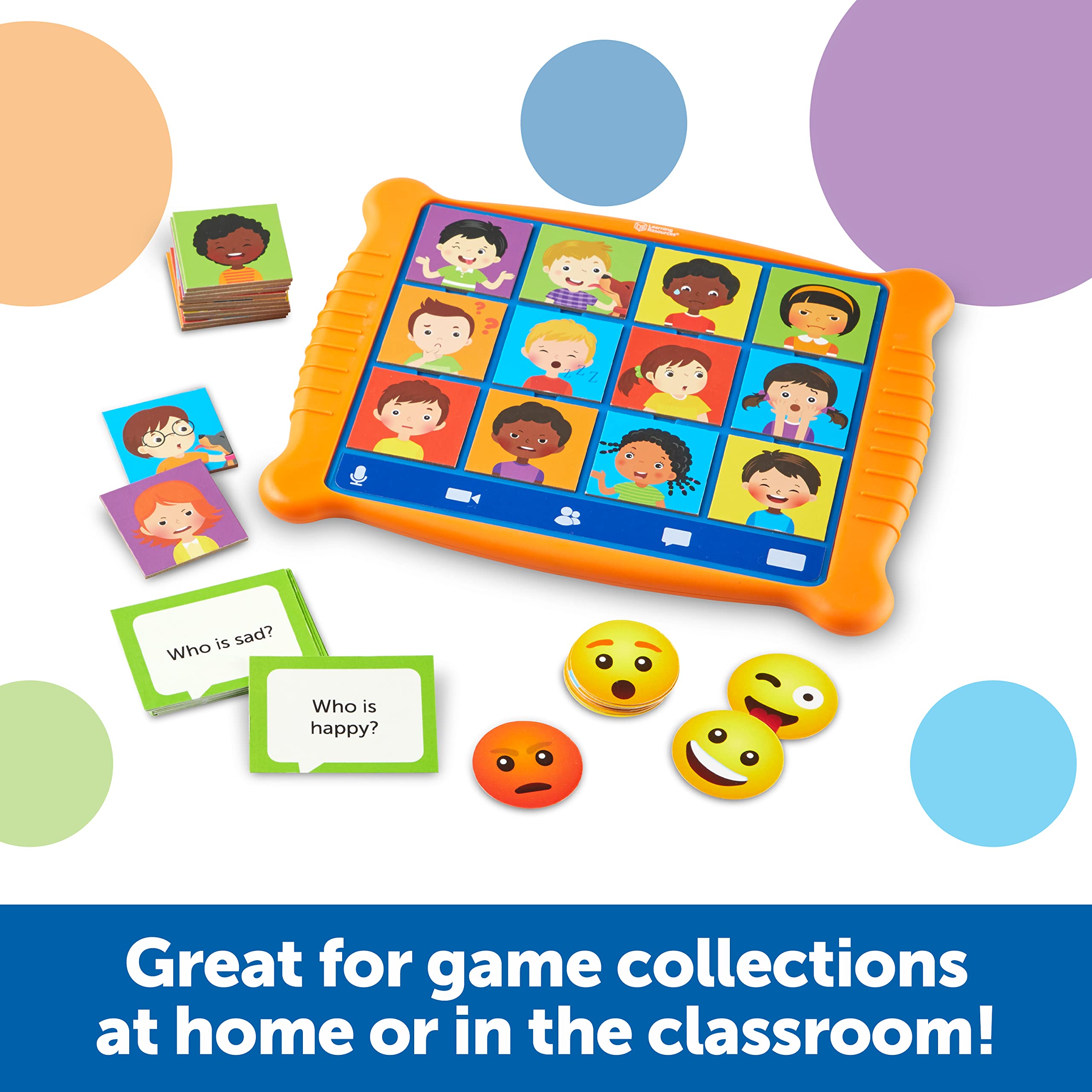 Learning Resources Who's Feeling What? Social Emotional Learning Game | Ages 3+ | 49 Items 4