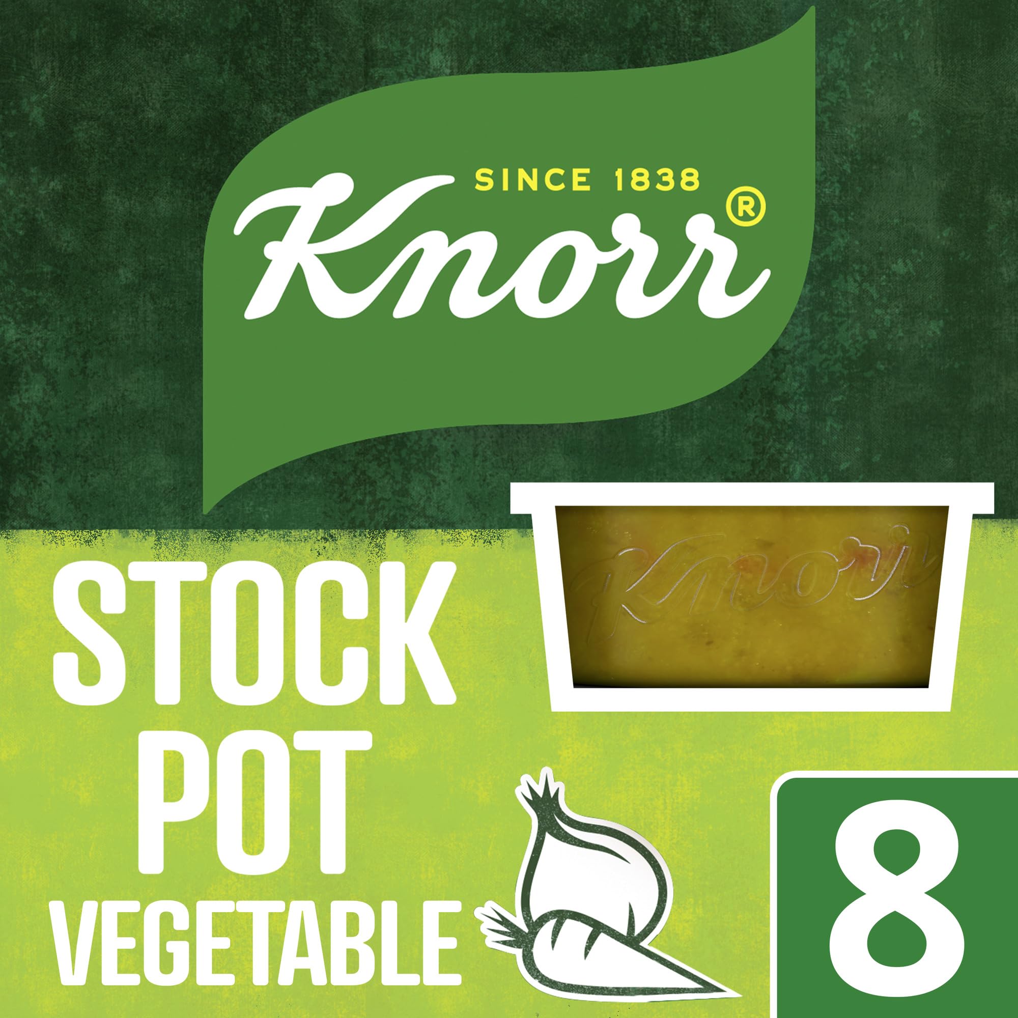 Knorr Vegetable Stock Pots - Gluten-Free, Rich Flavor for Vegetarian Meals | 8 x 28g Pots 2
