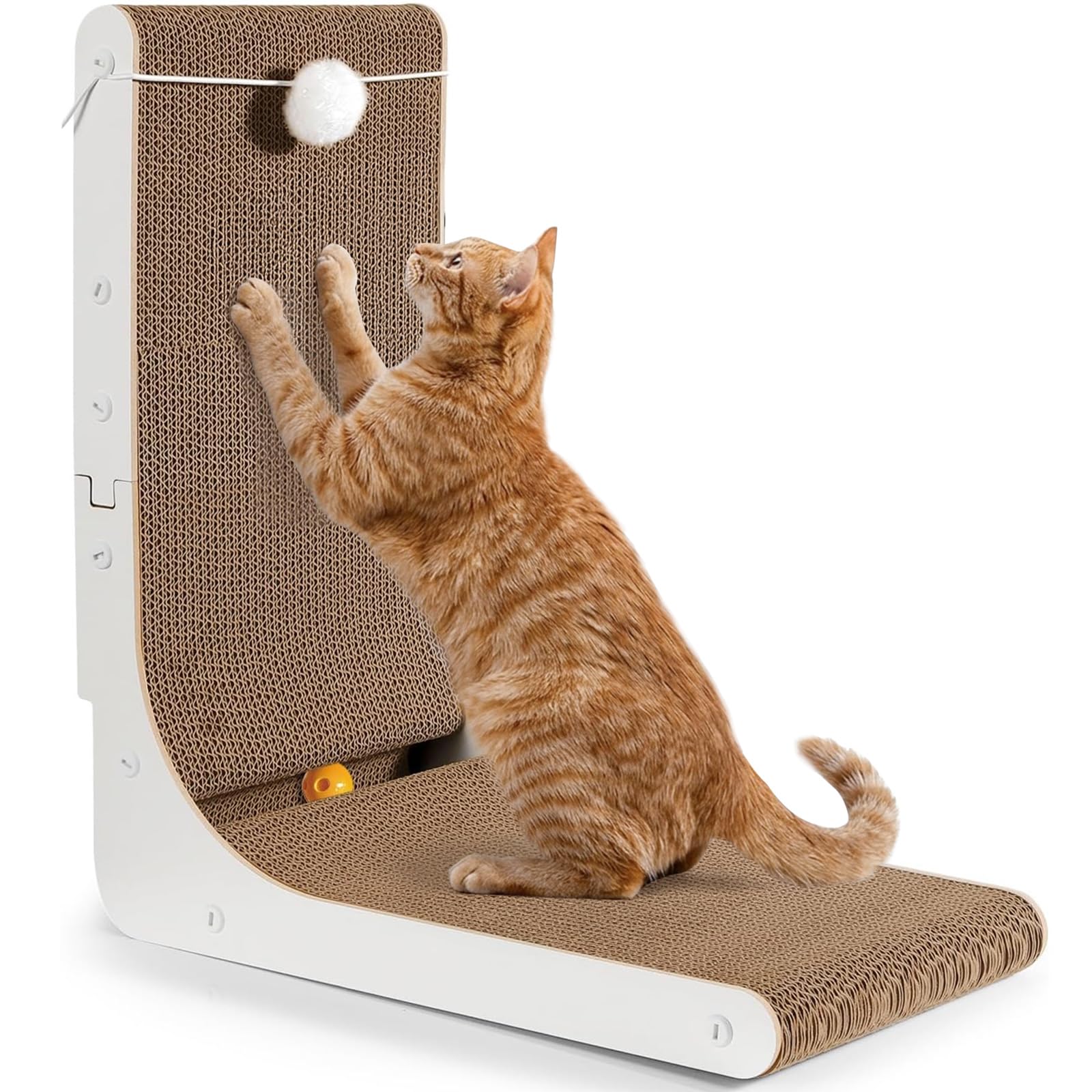 Gimars L-Shaped Cat Scratcher - Protect Furniture | 47cm | Cardboard 1