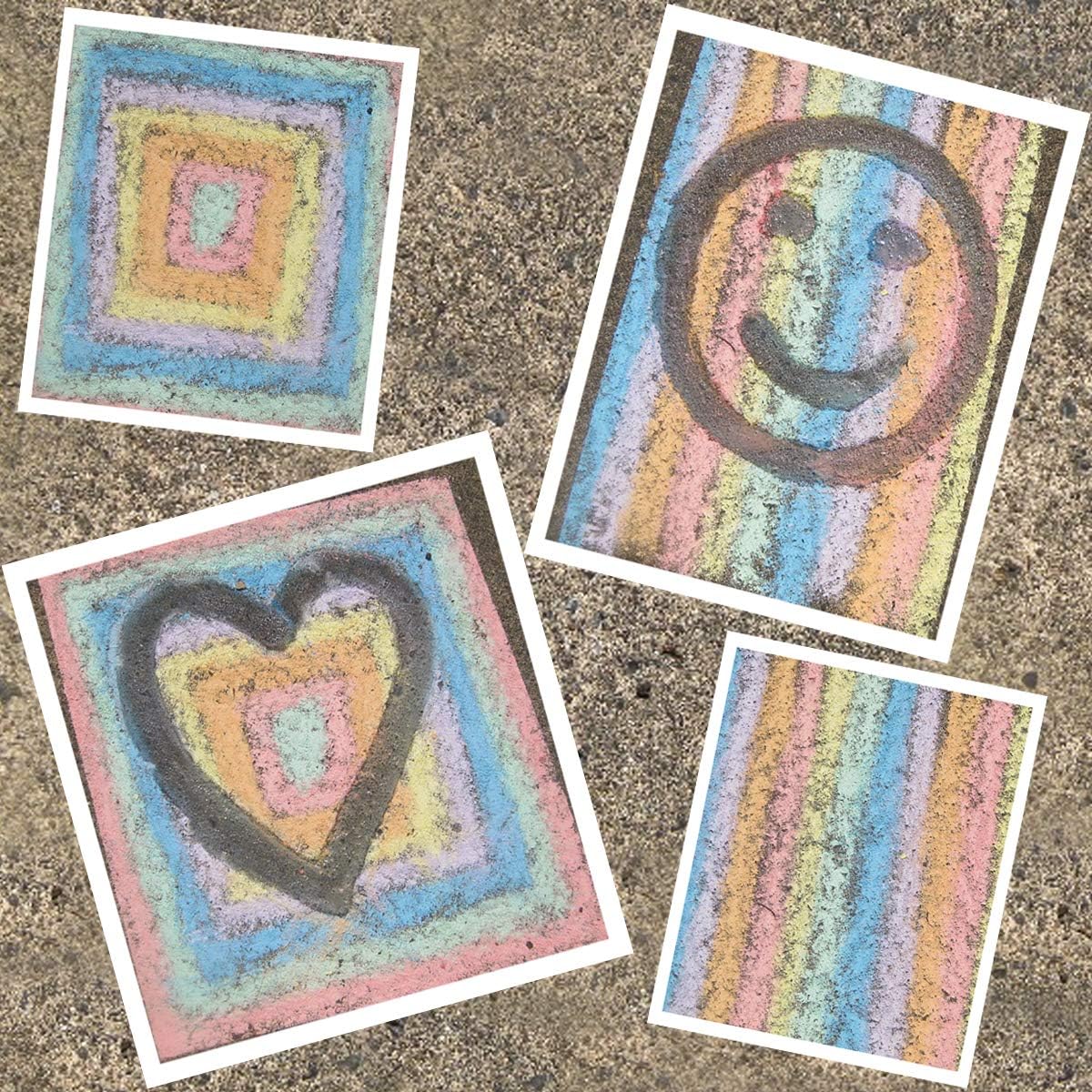 Bright Ideas PK52 Giant Playground Chalk - Assorted Colours for Outdoor Fun 6