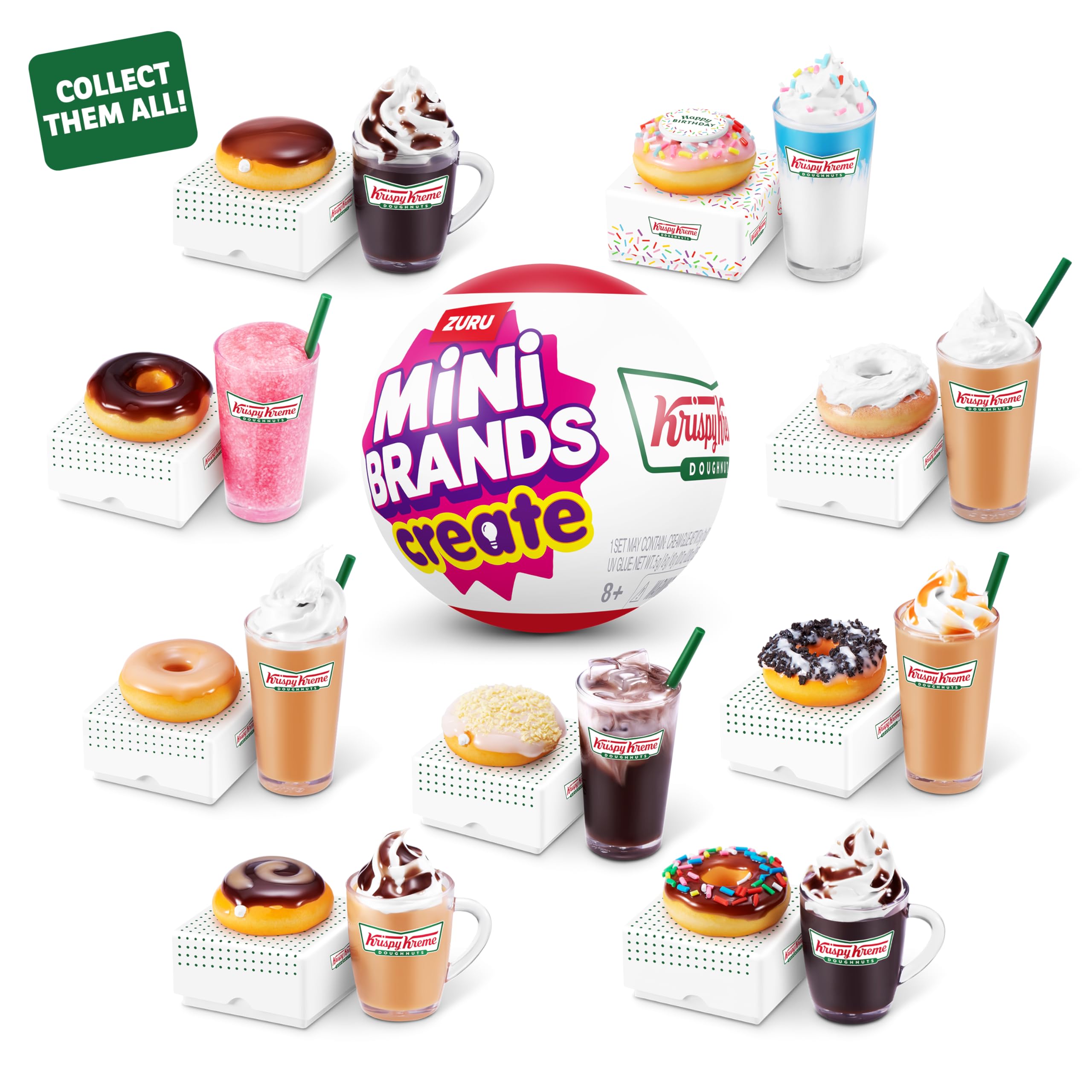 Mini Brands Create Series 1 - Krispy Kreme Mini Doughnut & Drink Capsule Toy 8