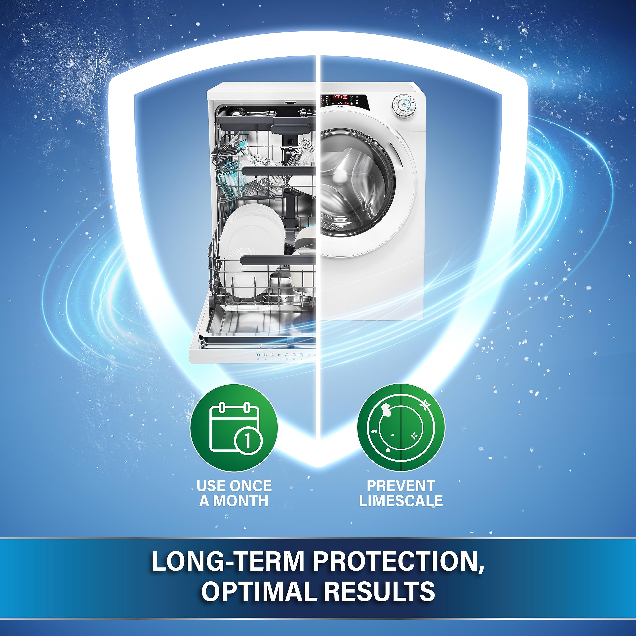 CARE + PROTECT Triple Power Pod Descaler & Degreaser for Washing Machine & Dishwasher - 6 Pack 3