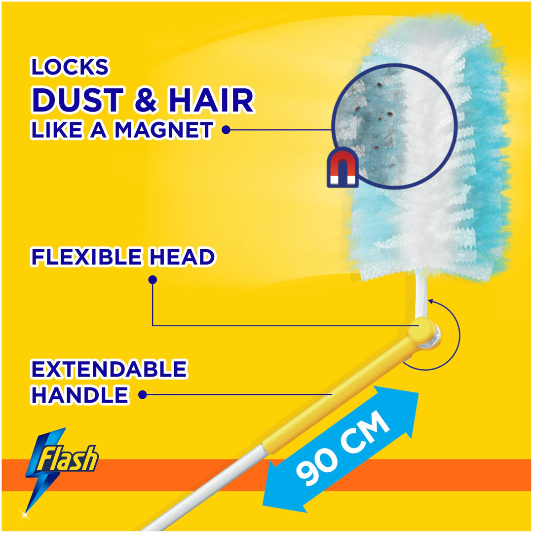 Flash - Dust Magnet Duster XXL Starter Kit with 2 Refill Pads