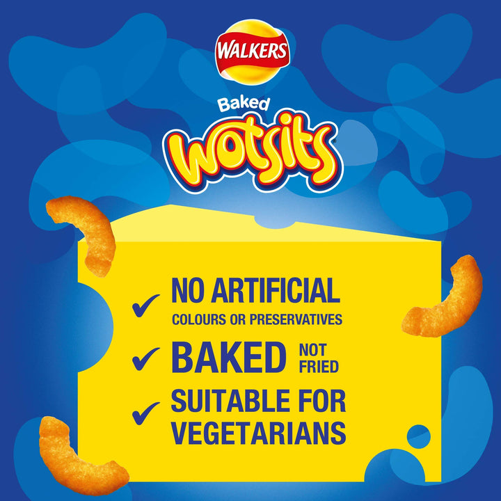 Walkers Wotsits Really Cheesy Snacks, 22.5g (Case of 32)