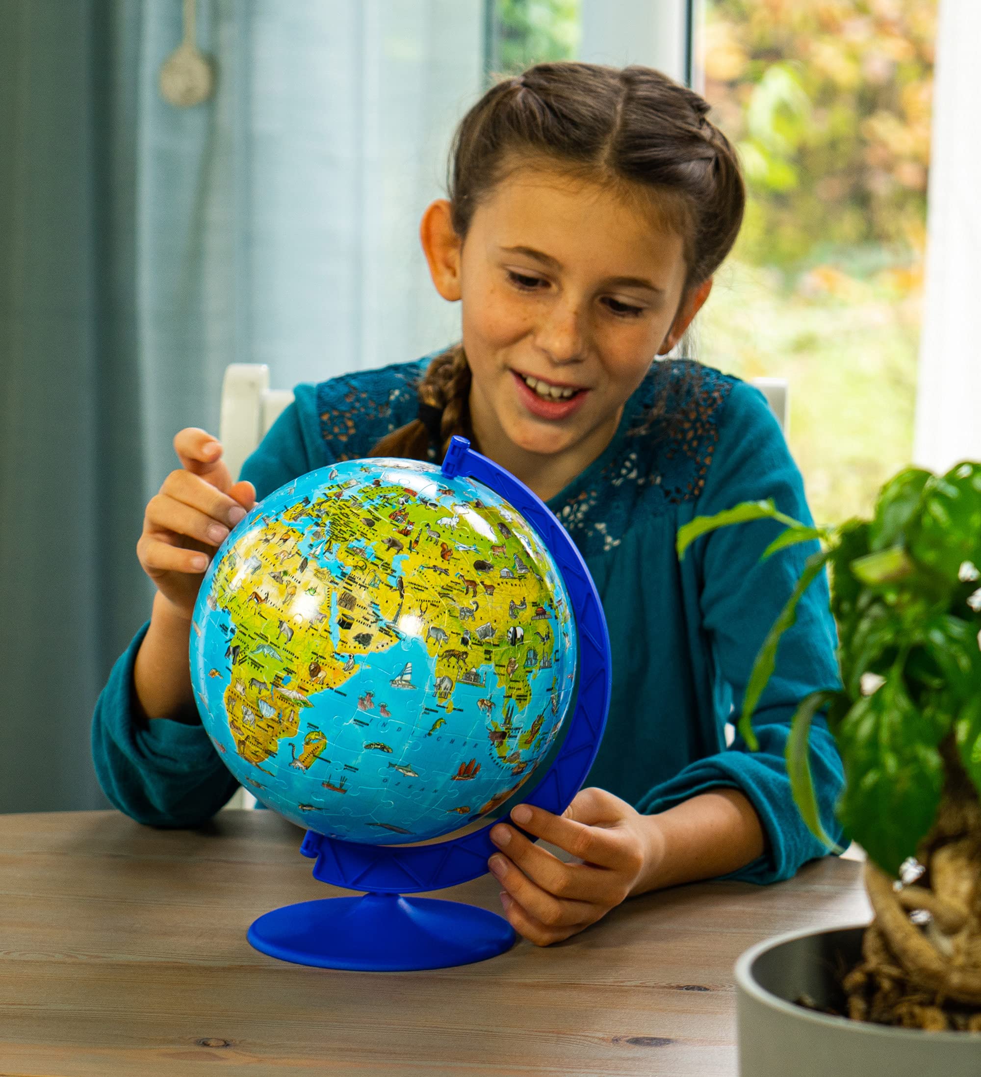 Ravensburger 180-Piece 3D World Globe Puzzle - Educational Toy for Kids 6+ 5