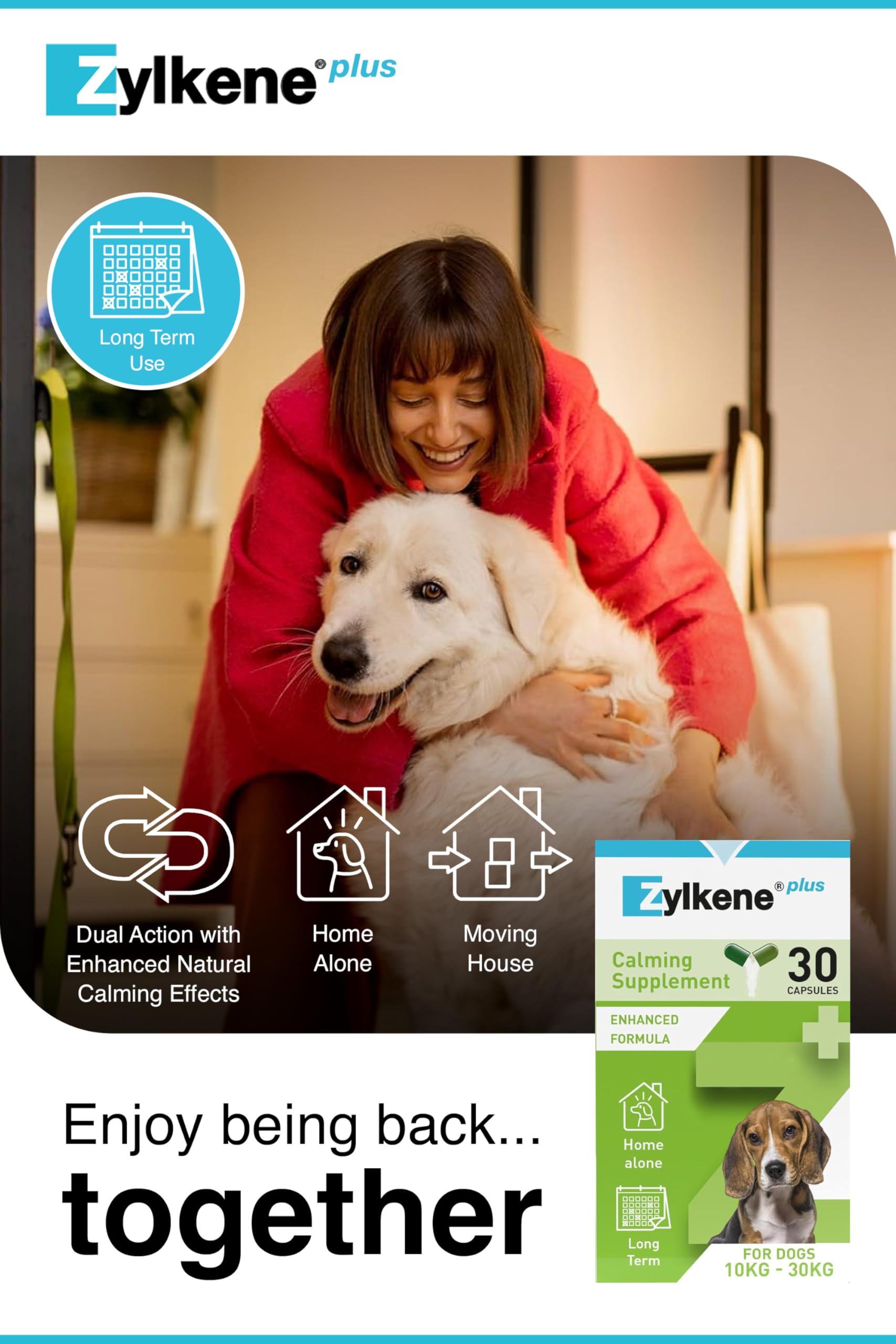 Zylkene Calming Supplement for Medium Dogs (10kg-30kg) 225mg | 30 Capsules 3