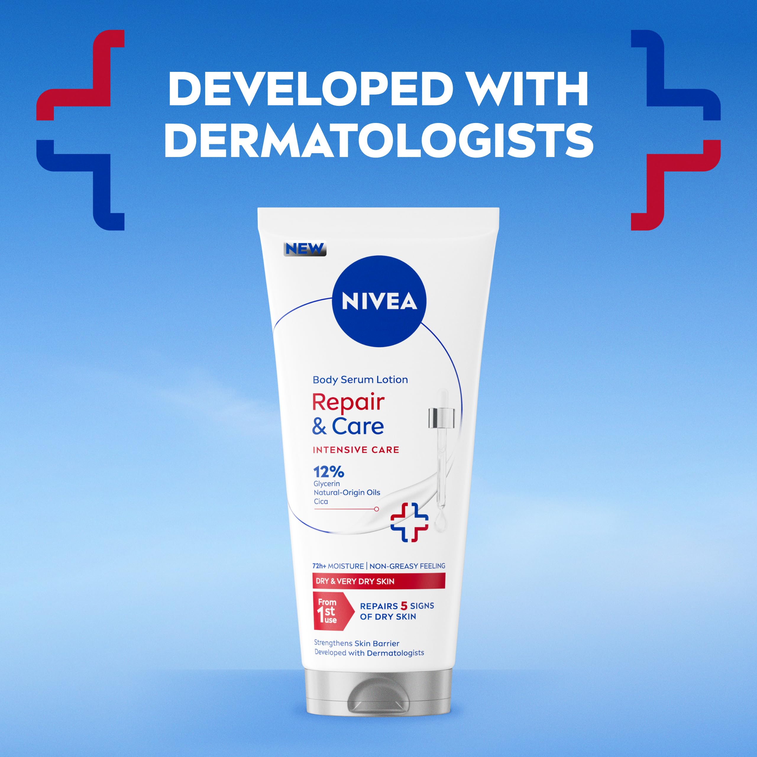 NIVEA Body Essentials Repair & Care Serum Lotion - Hydration & Repair | 200ml 9