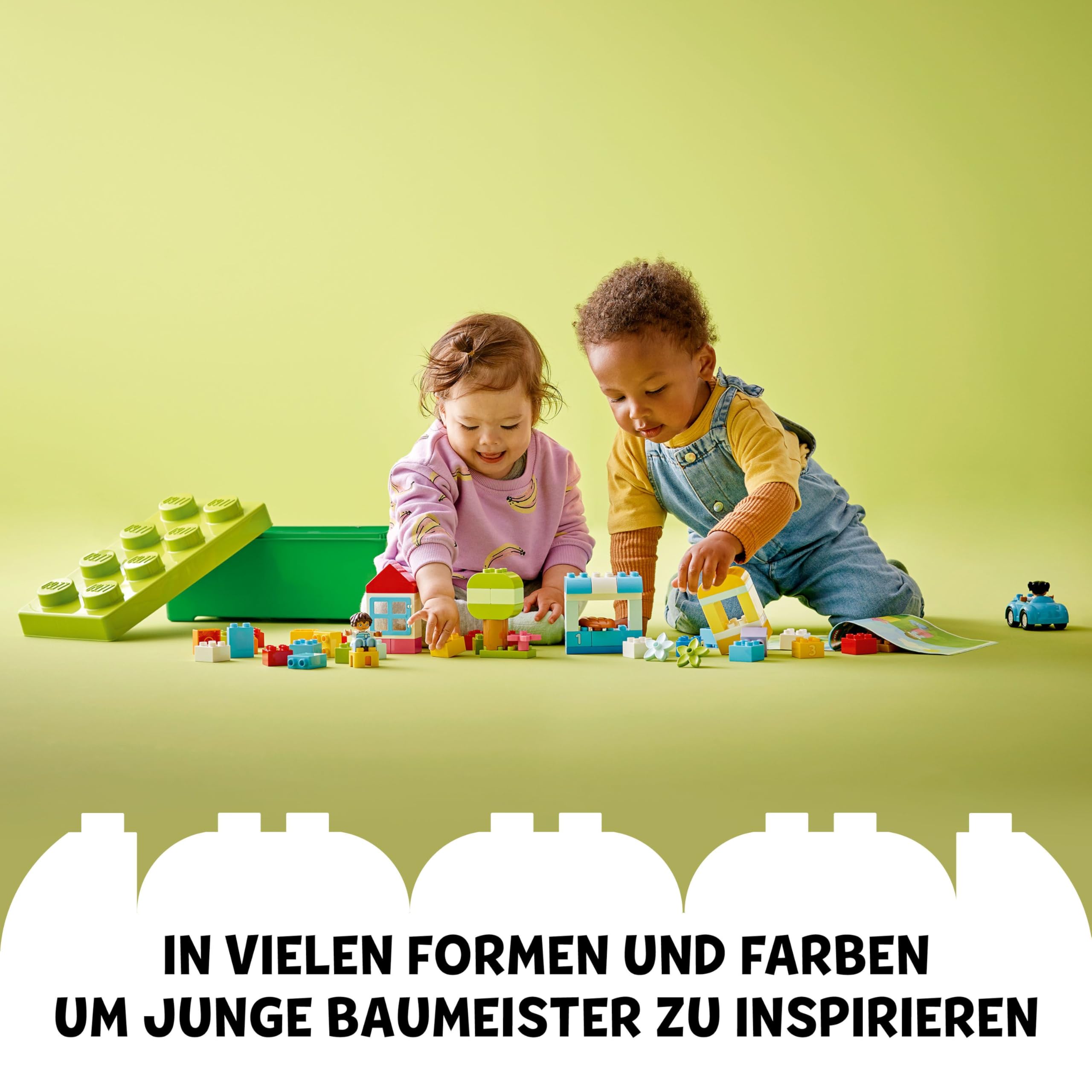 LEGO DUPLO Klassische Steinebox 10913 – Pädagogisches Bauset für Kleinkinder ab 18 Monaten 5