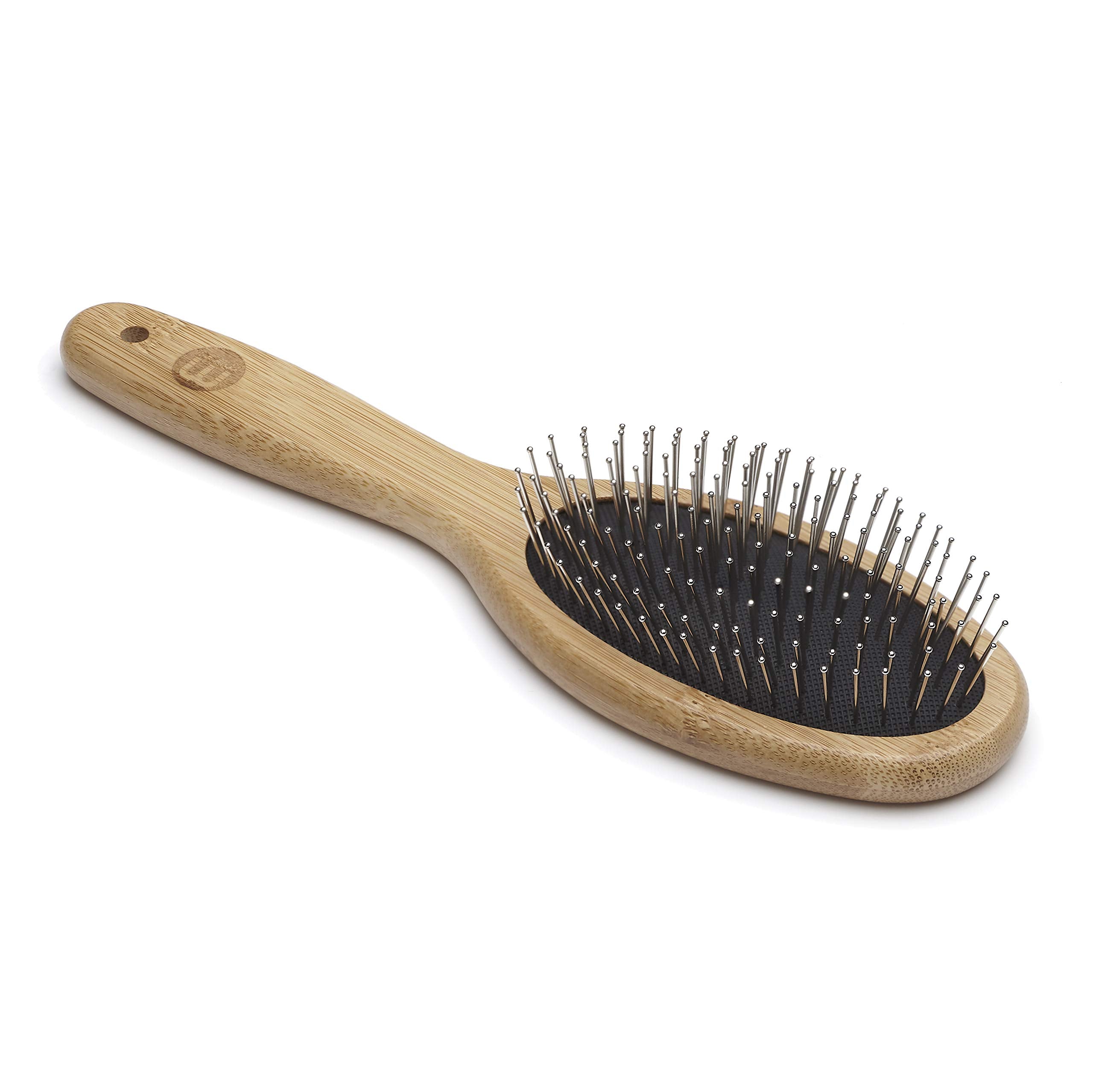 Mikki Bamboo Ball Pin Brush - Eco-Friendly Grooming for Medium to Thick Coats | Large 1