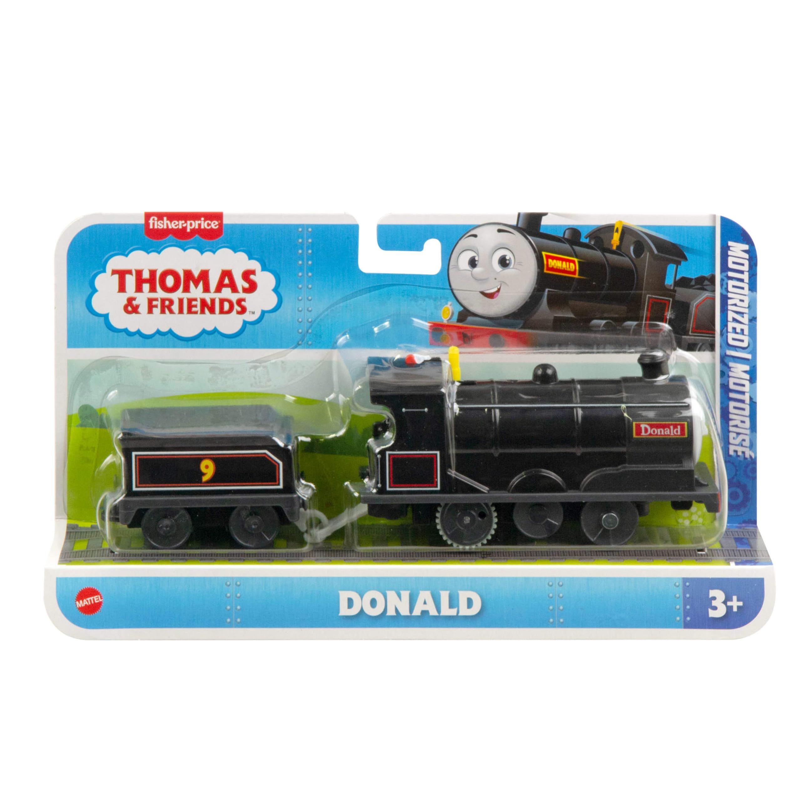 THOMAS & FRIENDS Battery Operated Toy Locomotive Donald with Cargo Car | Ages 3+ | Plastic 6