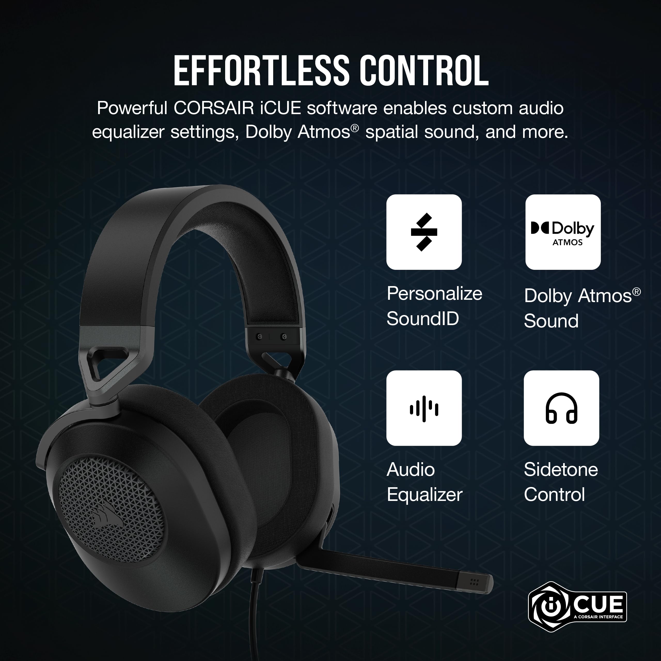 Corsair HS65 Surround Wired Gaming Headset - Dolby 7.1 Surround Sound - Son 6