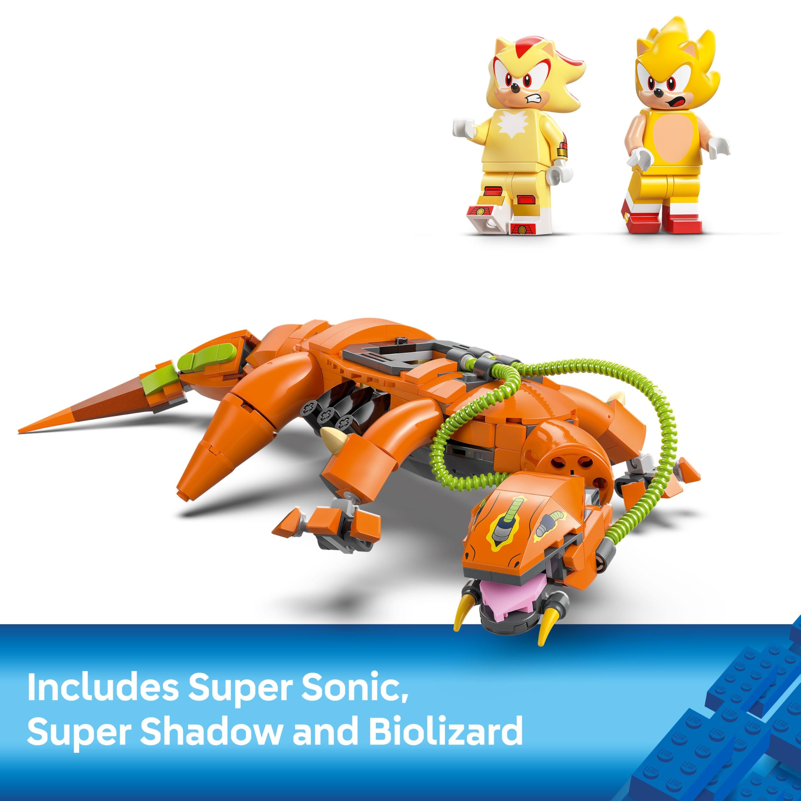 LEGO Sonic the Hedgehog Super Shadow vs. Biolizard Set - Building Toy with 419 Pieces for Ages 9+ 12