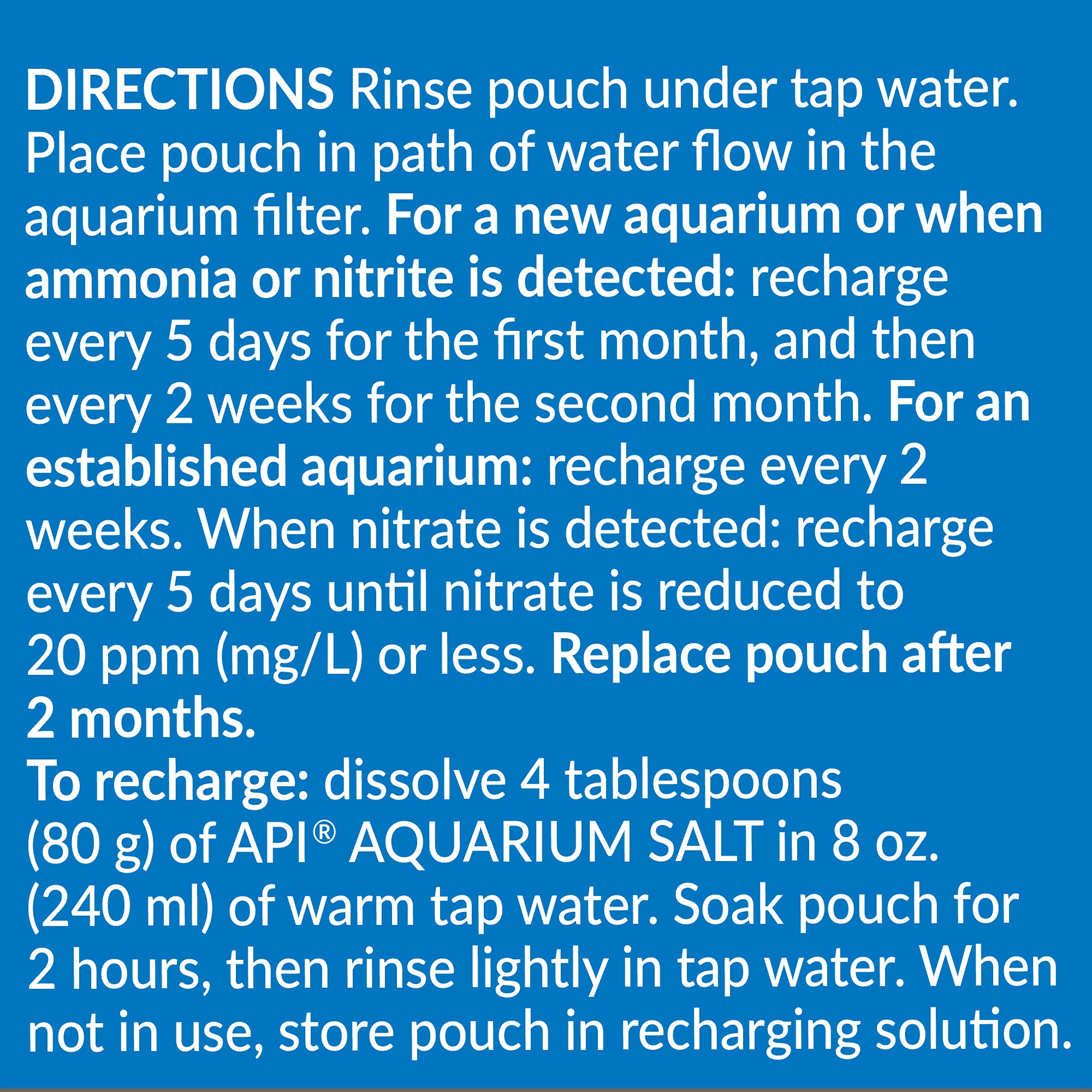 API Nitra-Zorb Filter Media Pouch - Removes Ammonia, Nitrite, Nitrate | Size 6 Canister Filter | 1 Count 6
