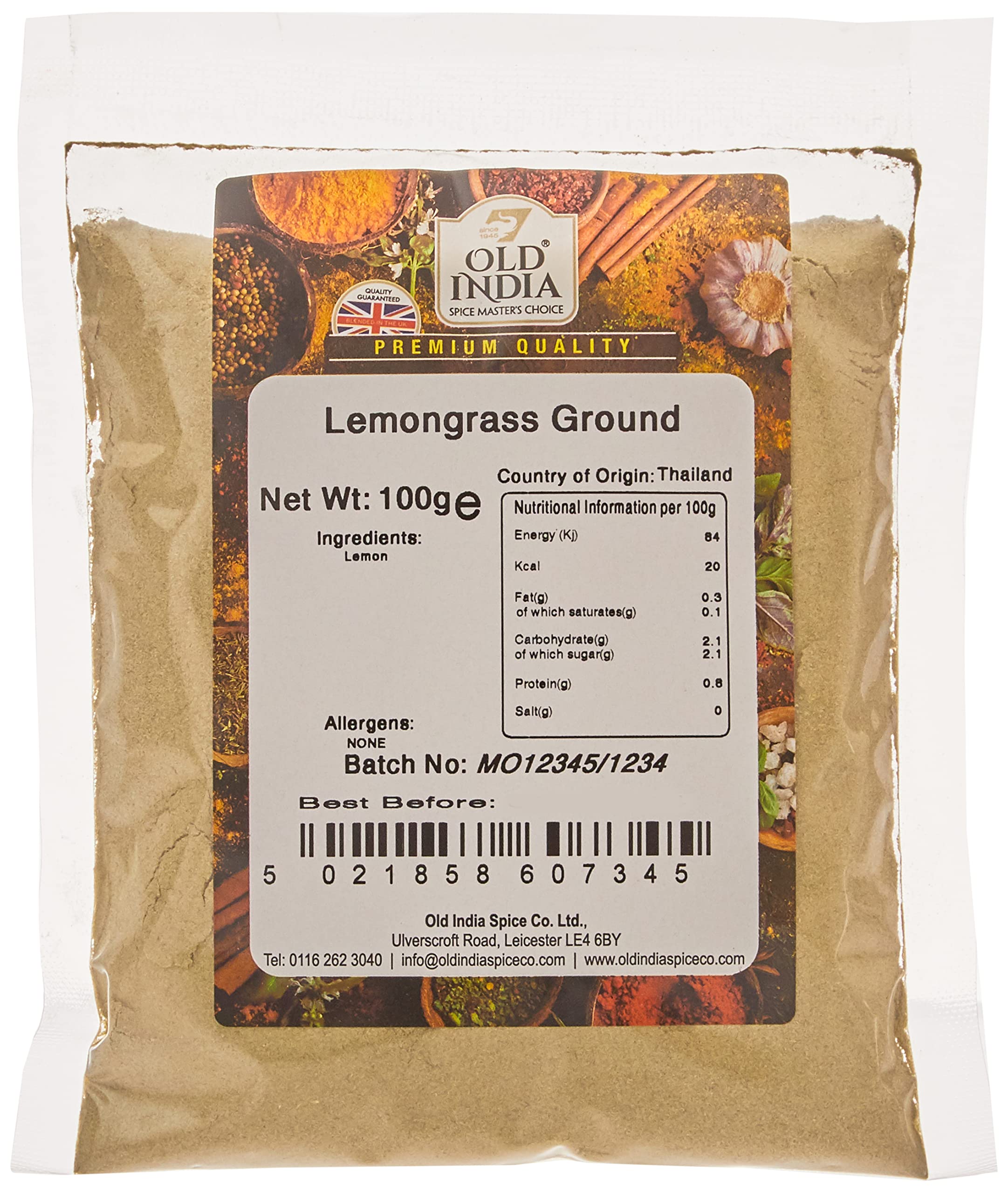 Old India Lemongrass Ground 100g 1