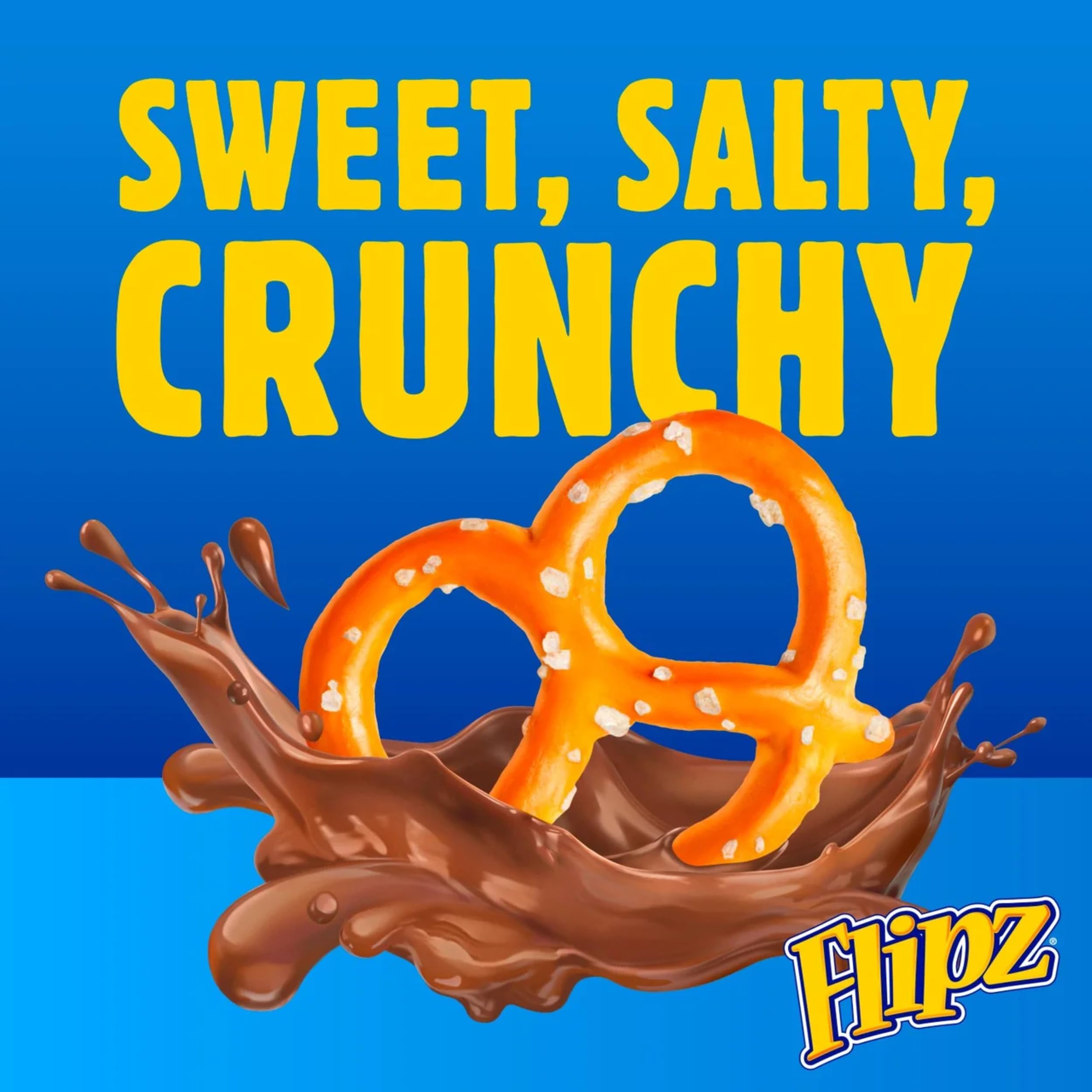Flipz Milk Chocolate Coated Pretzel Snacks - Sweet & Salty Crunch | 90 g Pack 3