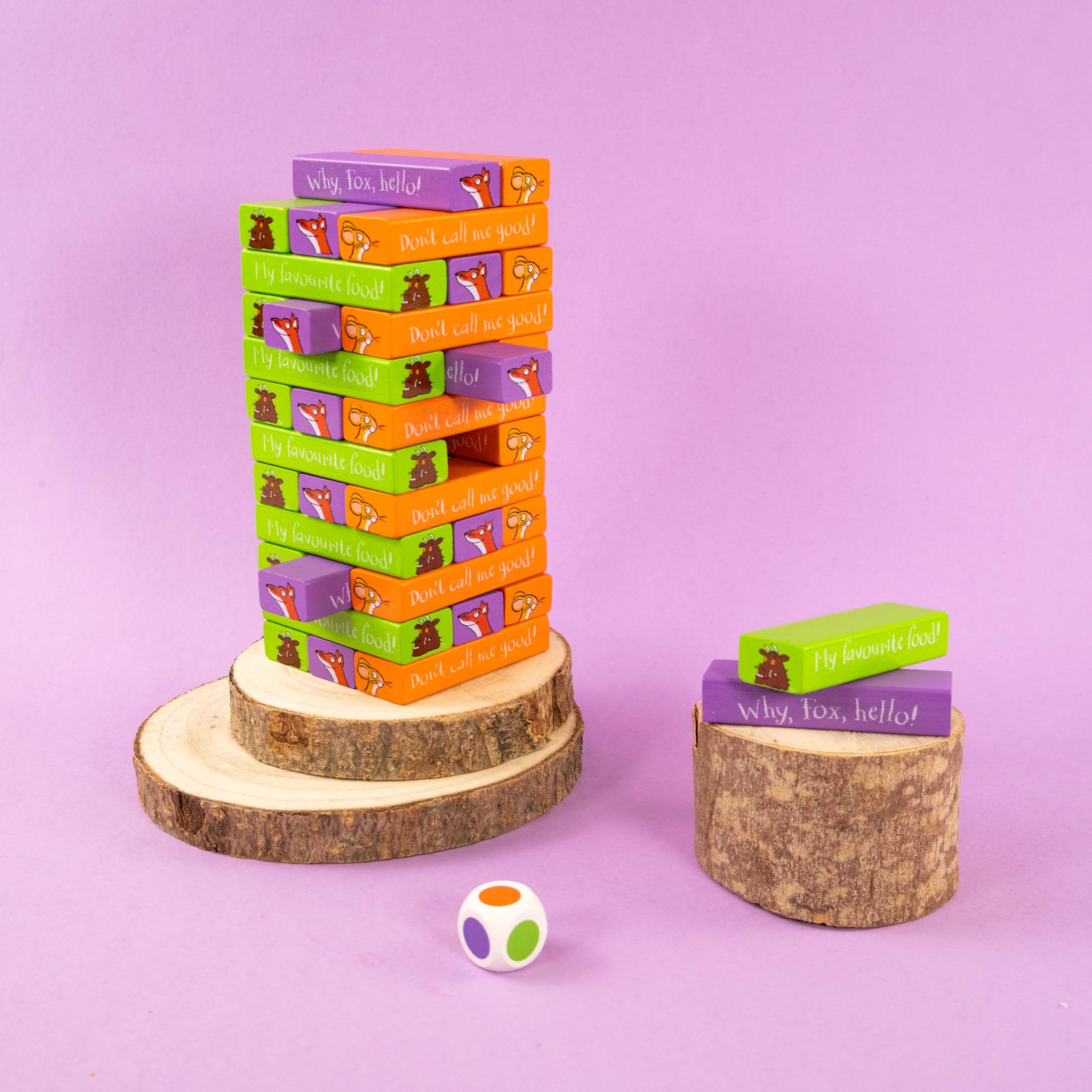 Robert Frederick - Gruffalo Tumble Tower Game Wooden Set with Dice 7