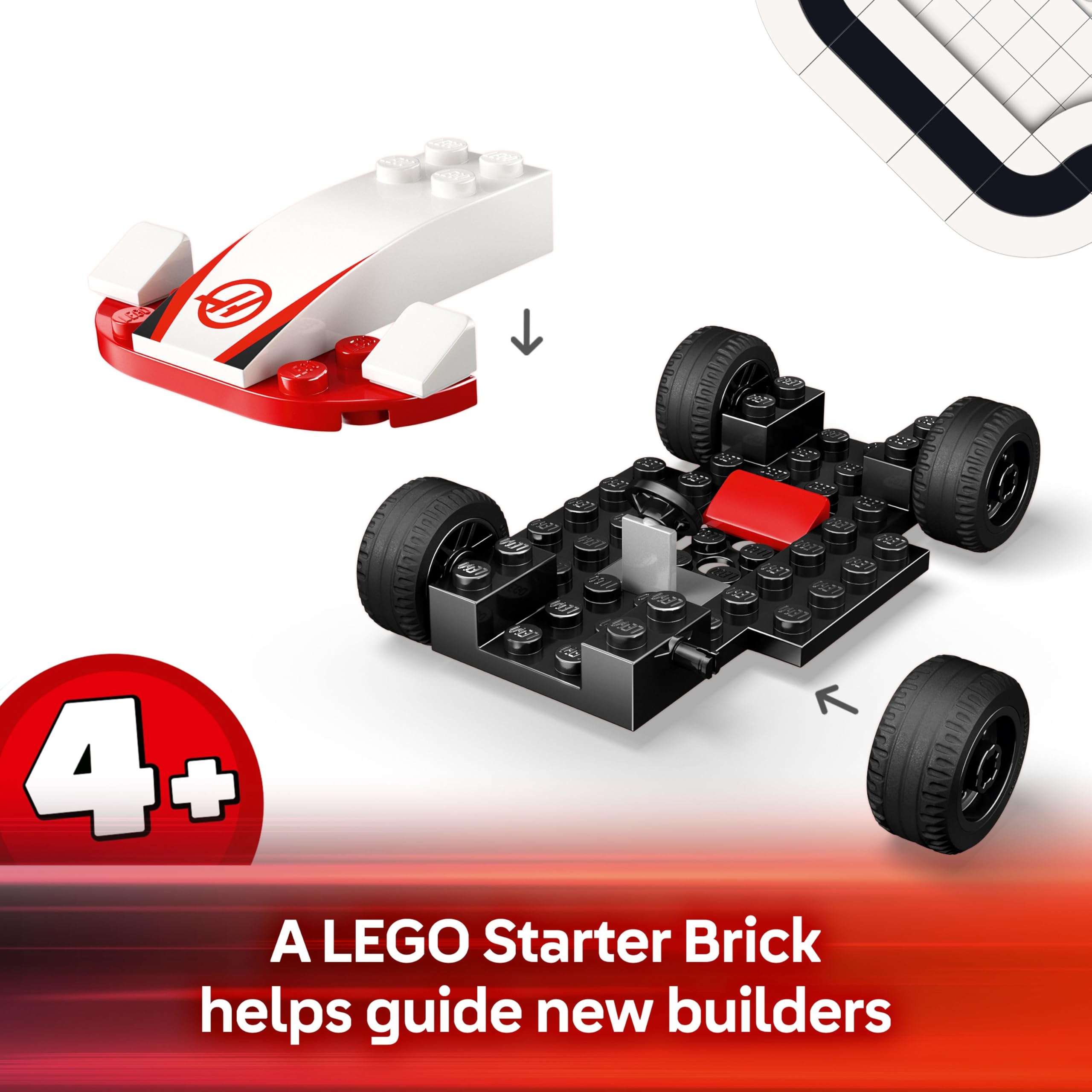 LEGO City F1 Williams Racing & Haas F1 Race Cars - Toy Formula 1 Building Set for Kids 4+ 9