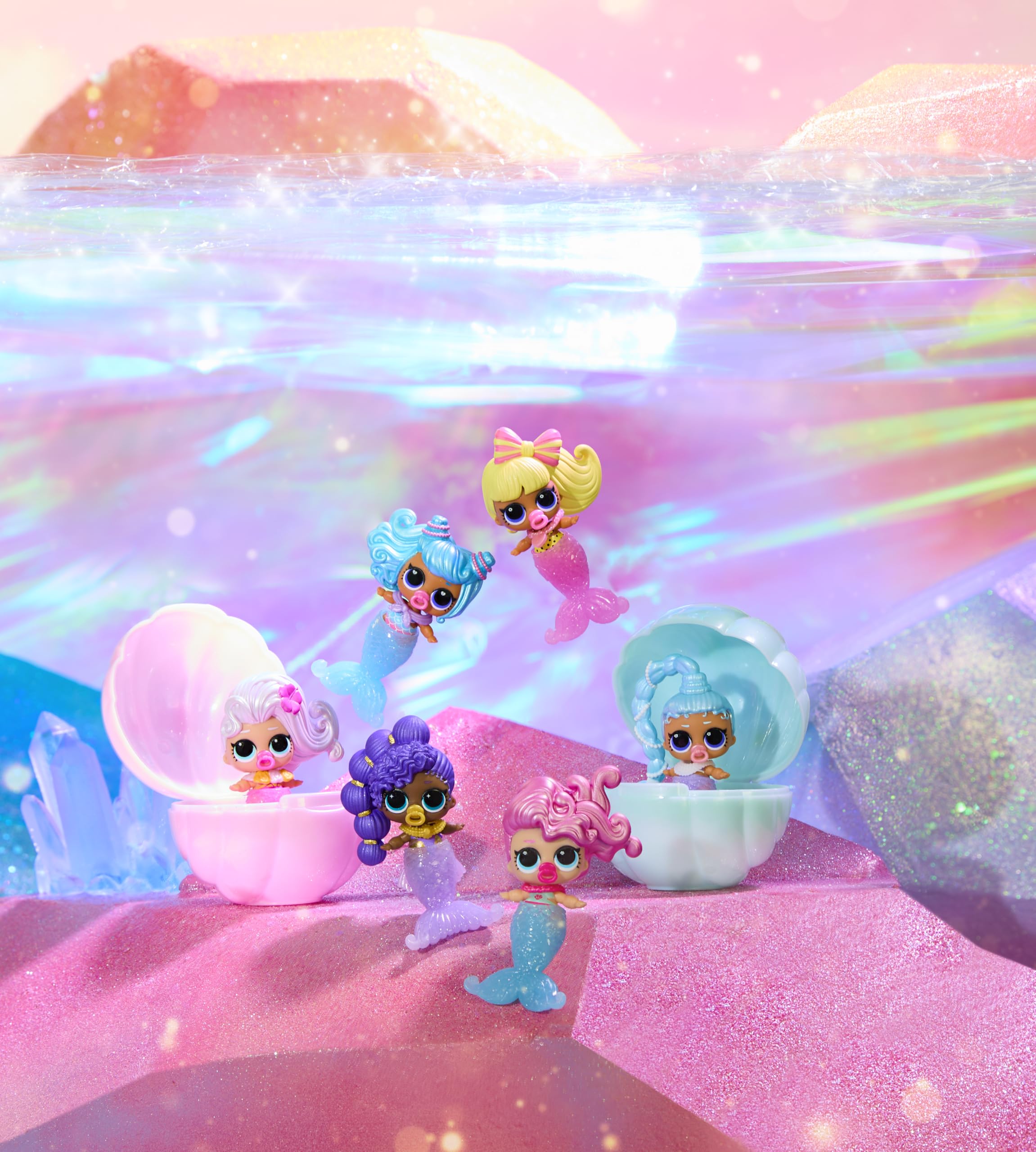 L.O.L. Surprise! Mermaids Makeover Magic Baby Sisters Doll | Colour-Changing Tail | Ages 4+ 5