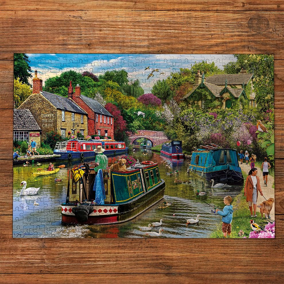 Gibsons River Retreat Jigsaw Puzzle - 500 Pieces | 48 x 34 cm Artwork by Greg Giordano 2
