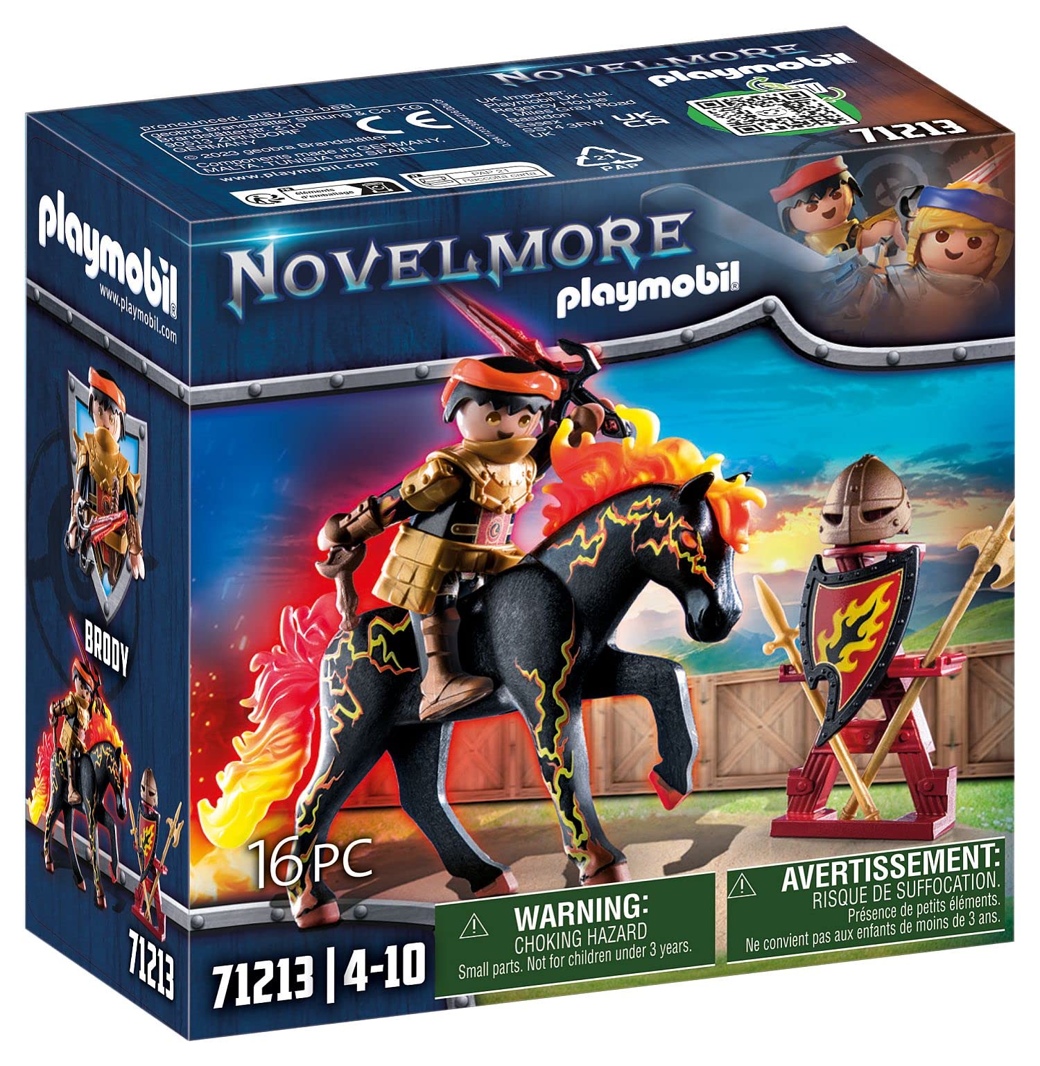 Playmobil Fire Knight - Action Figure Playset with Stunt Features, Ages 7-12 7
