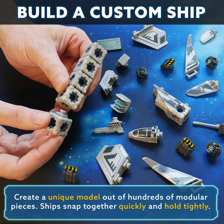 SNAP SHIPS: Tactics Starter Box - Customizable Miniatures Battle Game for Ages 14+