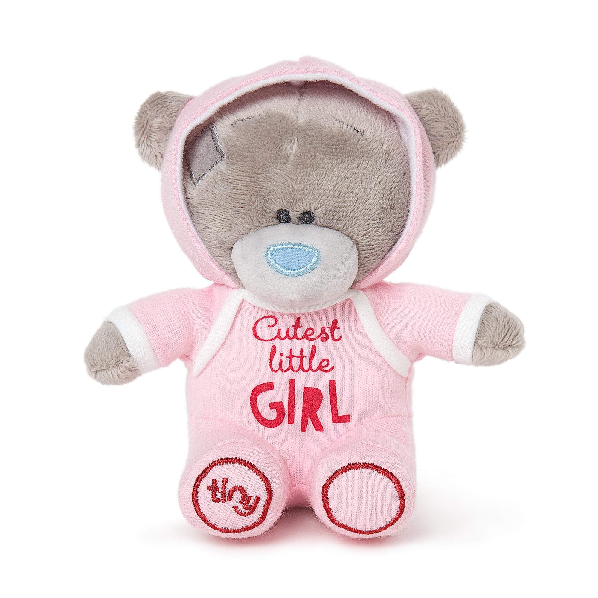 Me To You Tiny Tatty Teddy 'Cutest Little Girl' Bear in Pink Baby Grow | 10cm Stuffed Toy 1