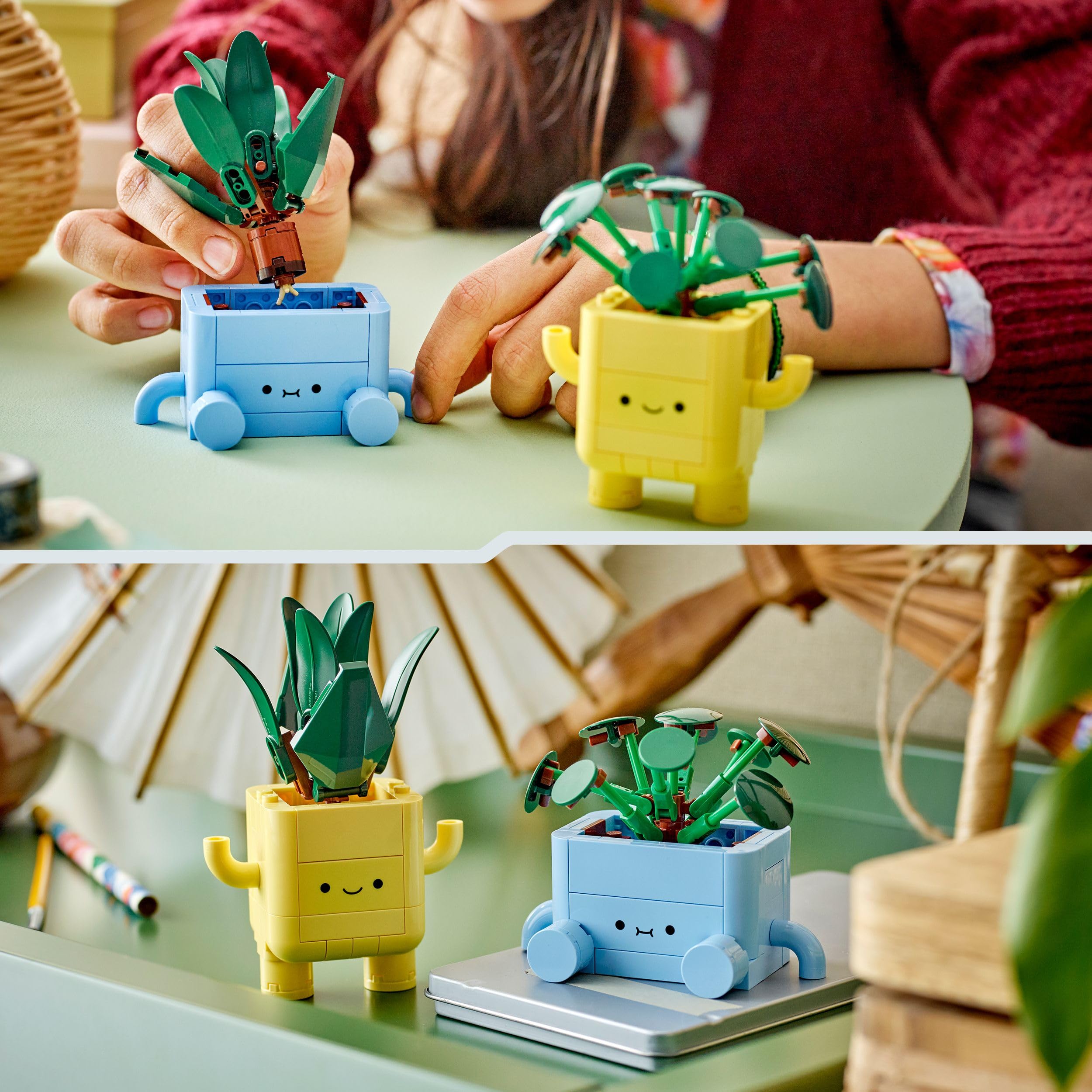 LEGO Botanicals Happy Plants Bauset – 217-teiliges Bastelset für Kinder ab 9 Jahren 13