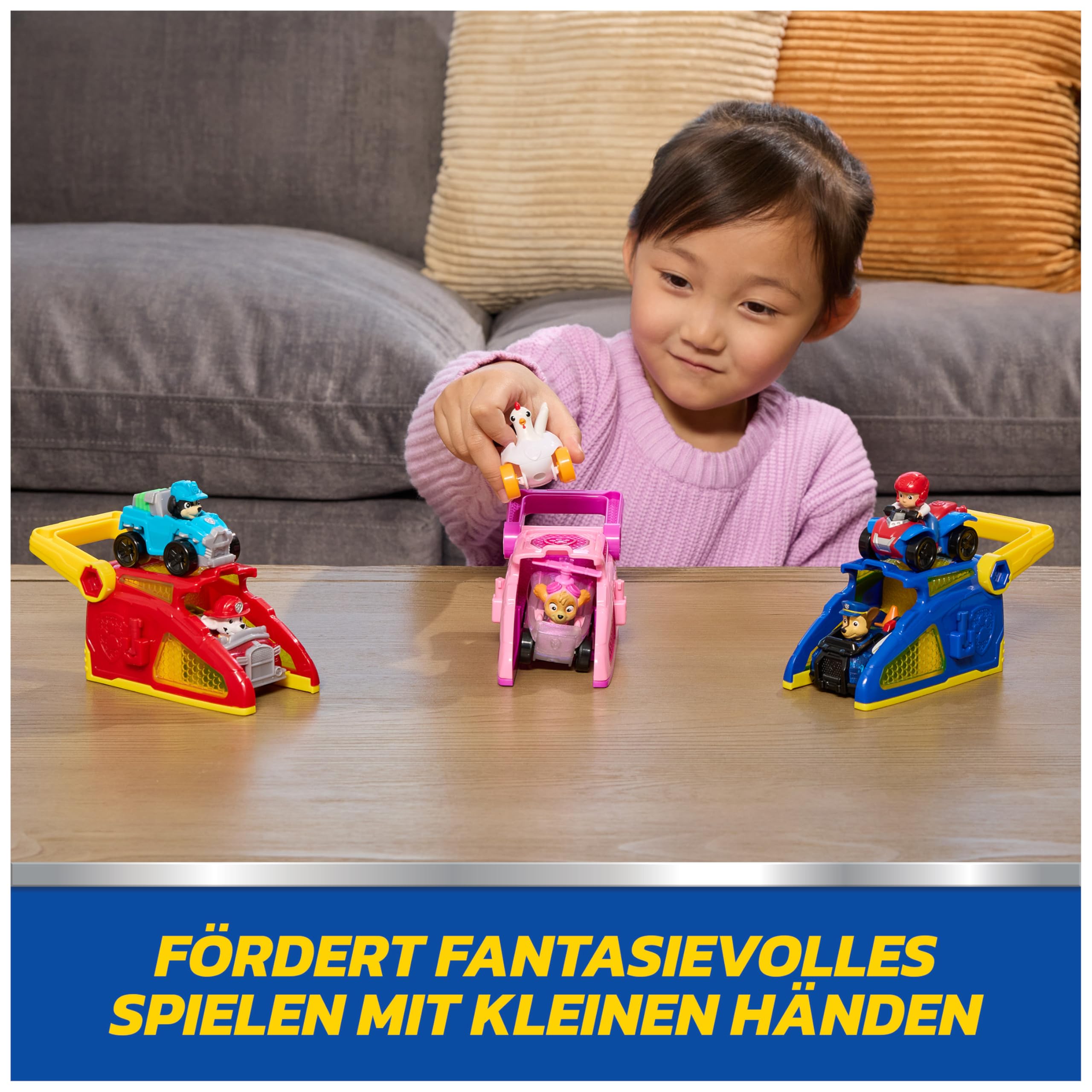 Paw Patrol Pup Squad Launchers 2-Pack with Chickaletta Vehicle | Ages 3-9 | Multicolor Plastic 8