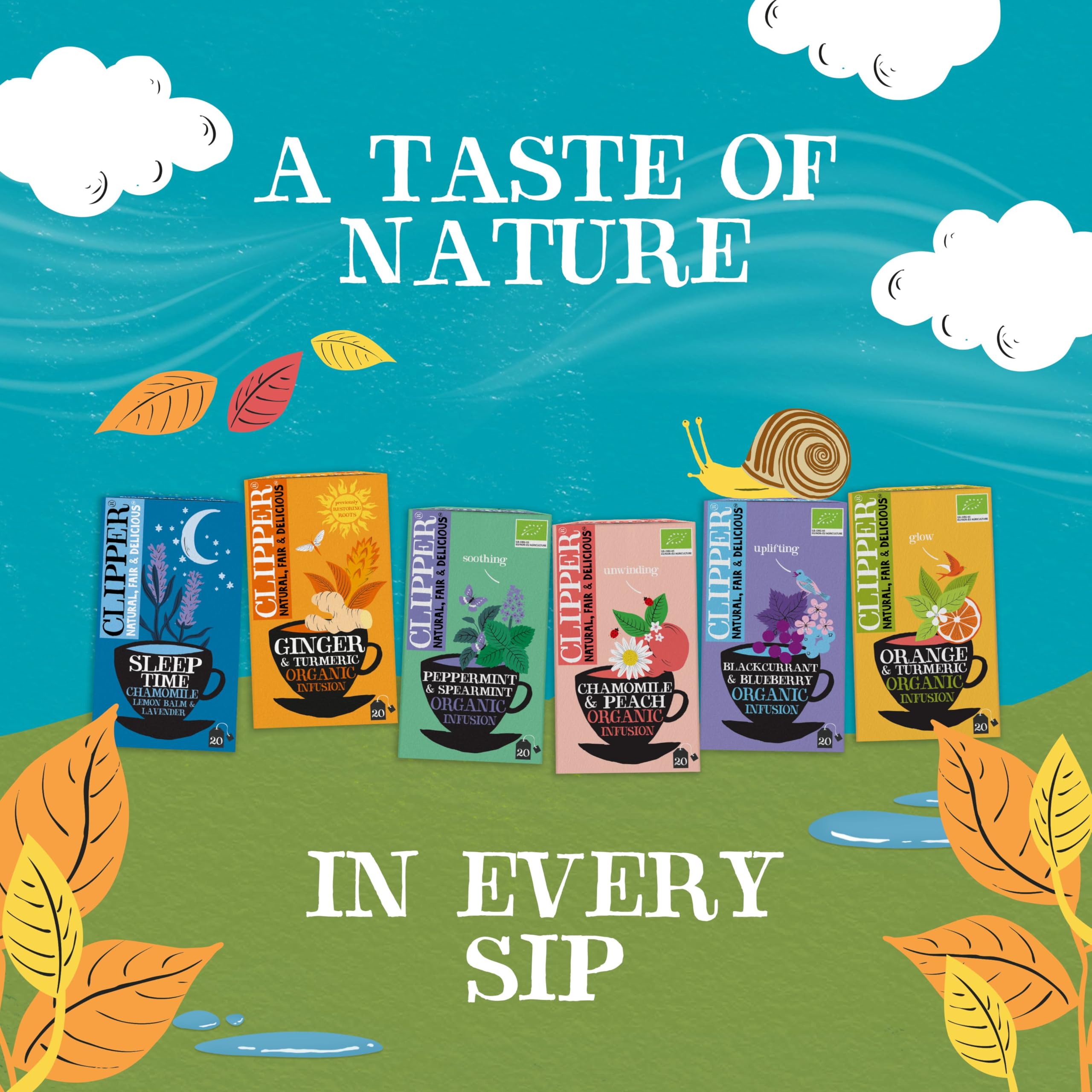 Clipper Organic Blackcurrant & Blueberry Infusion Fruit Teabags - 80 Unbleached Tea Bags 14